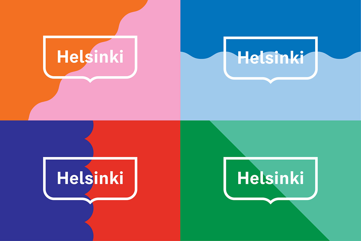 Logo and visual identity system designed by Werklig for the Finnish city of Helsinki