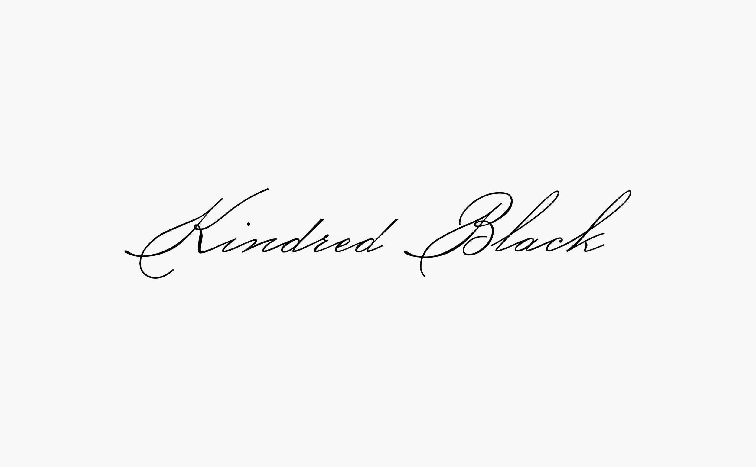 Cursive logotype, packaging and art direction by New York-based Ania et Lucie for skincare, cosmetics and botanical perfumes brand Kindred Black