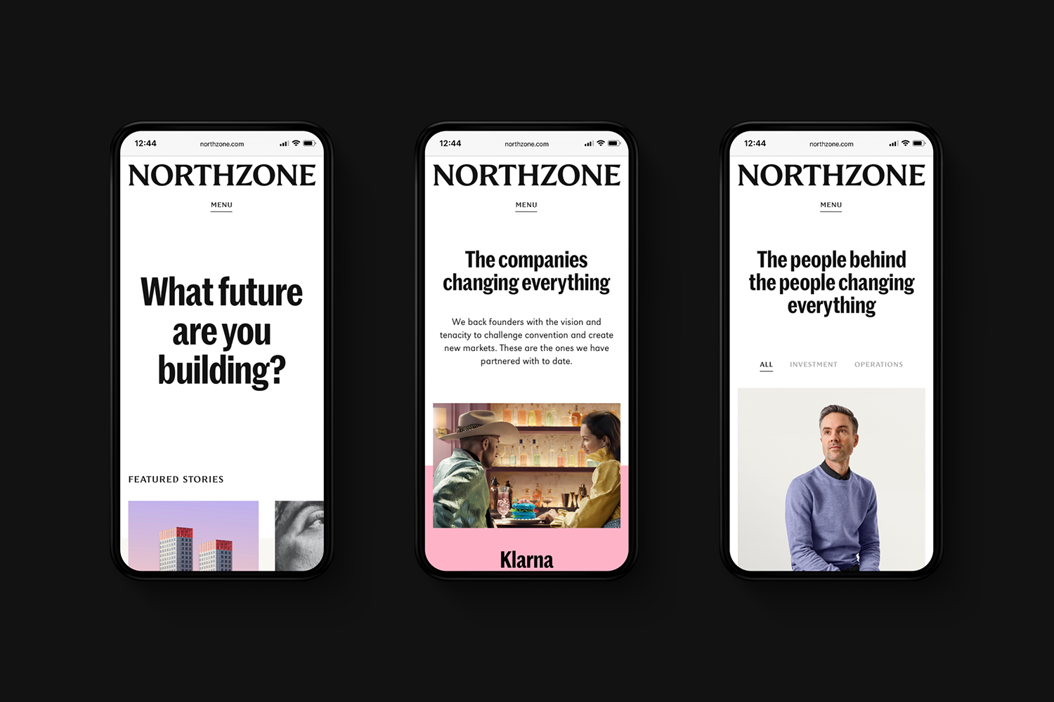 Brand identity, business cards, newsprint and website for early stage venture capital fund Northzone designed by Ragged Edge
