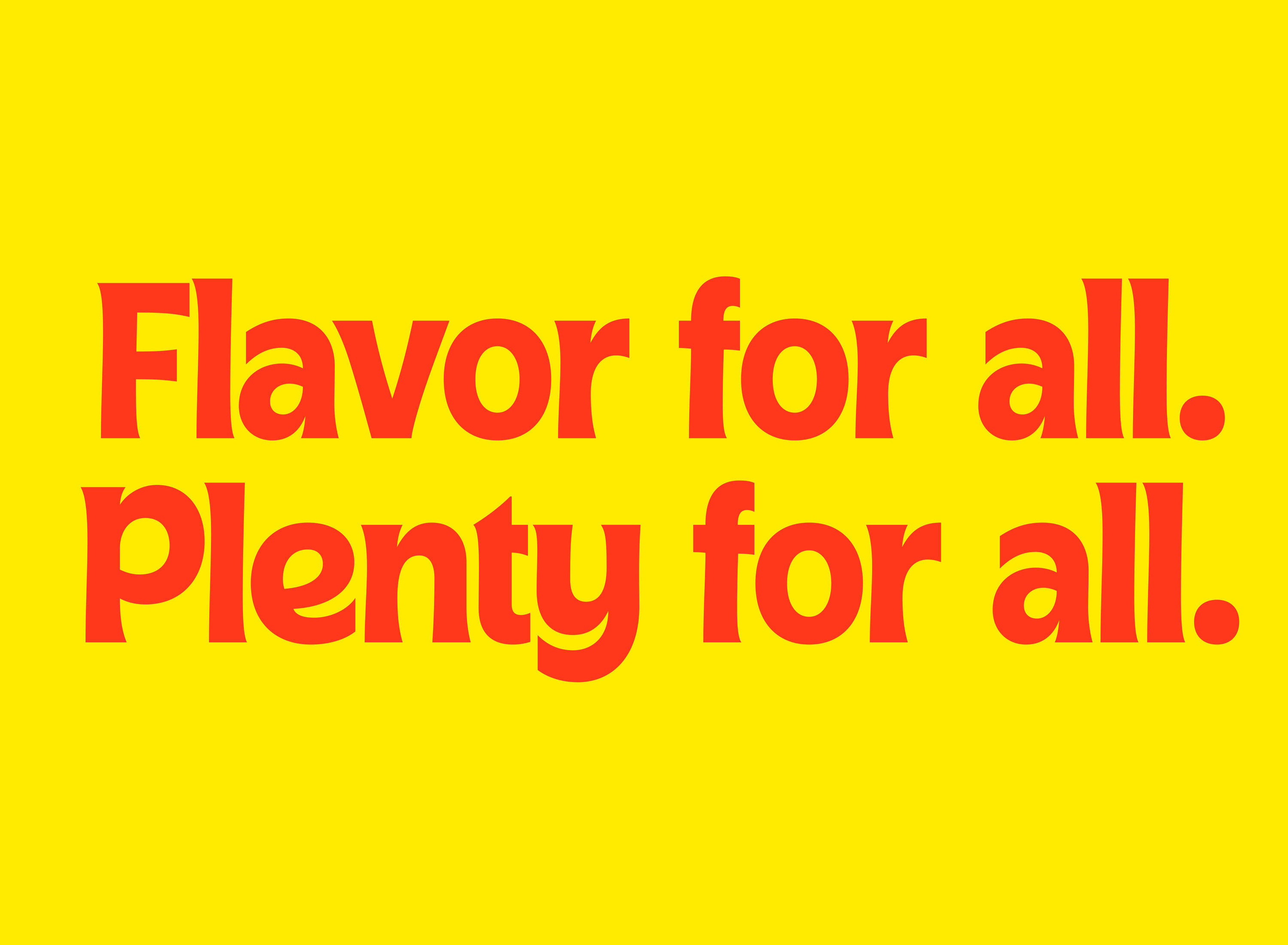 Custom typeface and tone of voice for American salad brand Plenty designed by &Walsh