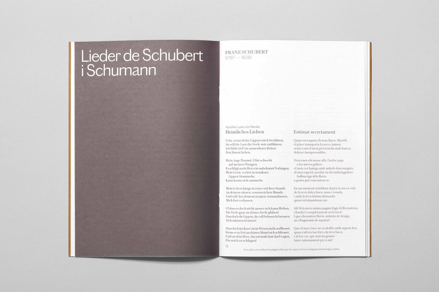 Visual identity, programme and postcards designed by Mucho for the Spanish classical music festival Schubertíada Vilabertran