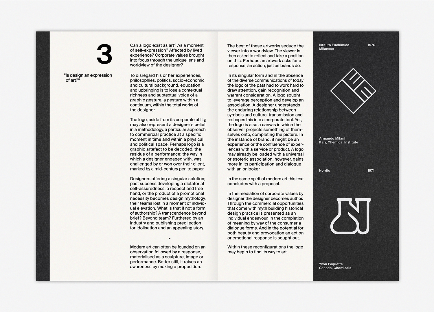 LogoArchive Issue 3 designed and edited by Richard Baird, published by BP&O