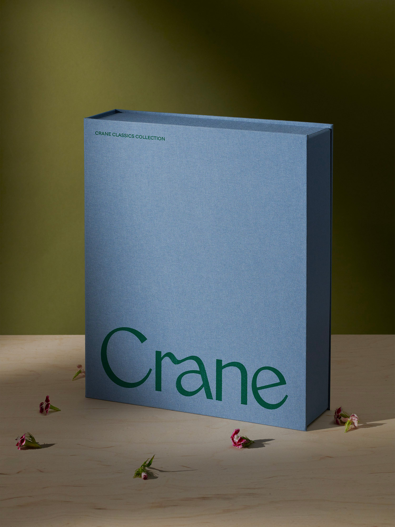 Logotype and packaging for American stationery and paper-maker Crane designed by Collins