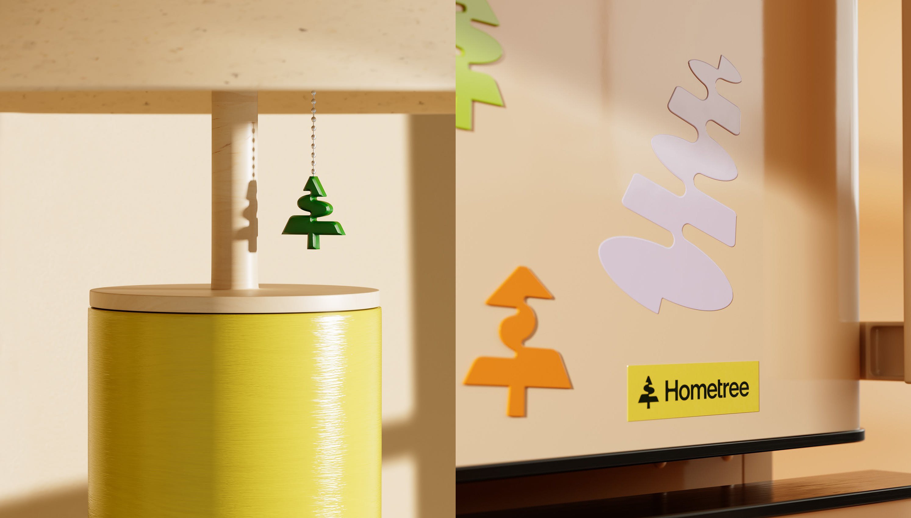 New animated logo and visual identity for UK-based low-carbon home energy hardware company Hometree designed by How&How