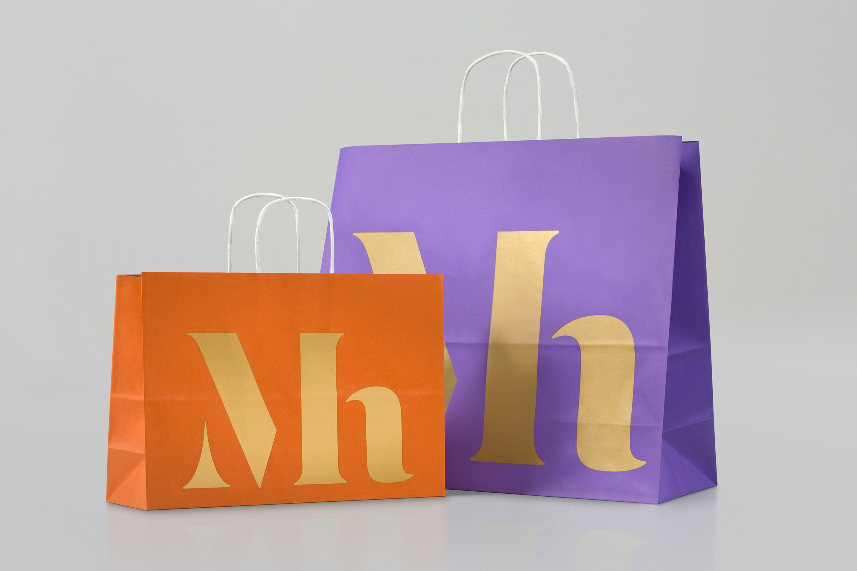 Monogram and print with metallic paper and spot colour detail designed by Dumbar for Mauritshuis