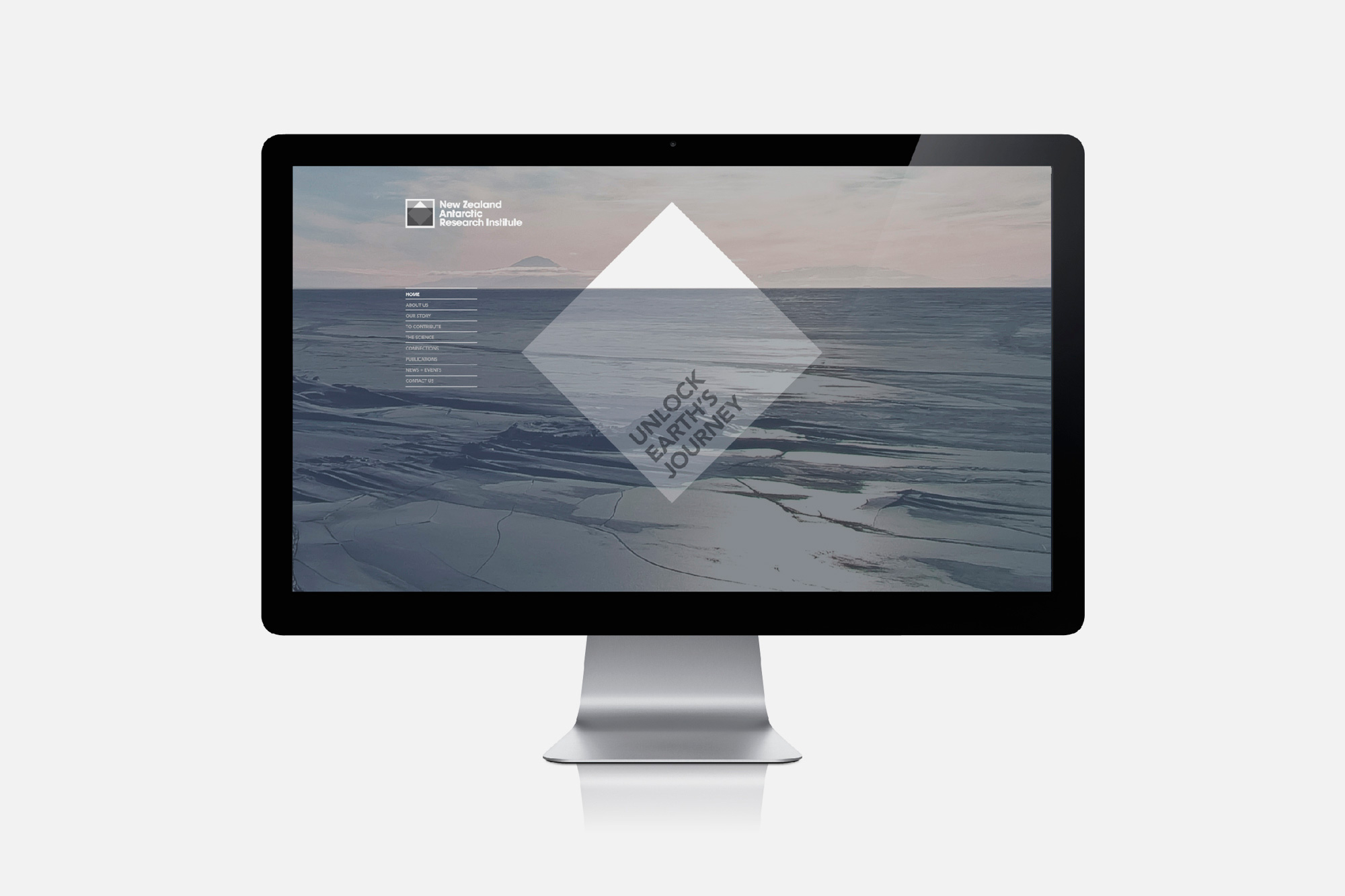 Logo and website created by BRR for New Zealand Antarctic Research Institute 