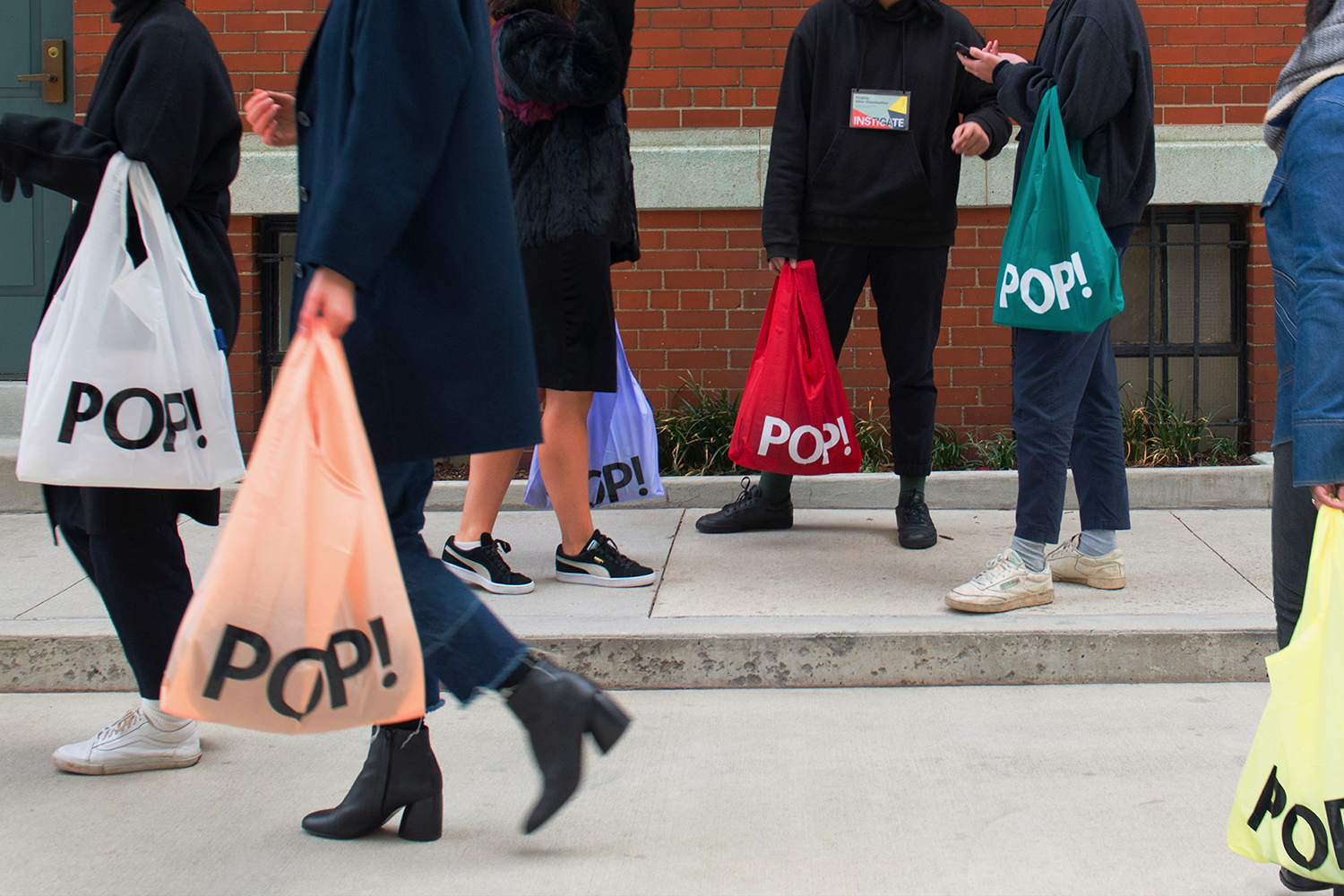 Graphic identity and bag design by New York based Collins for annual conference PopTech