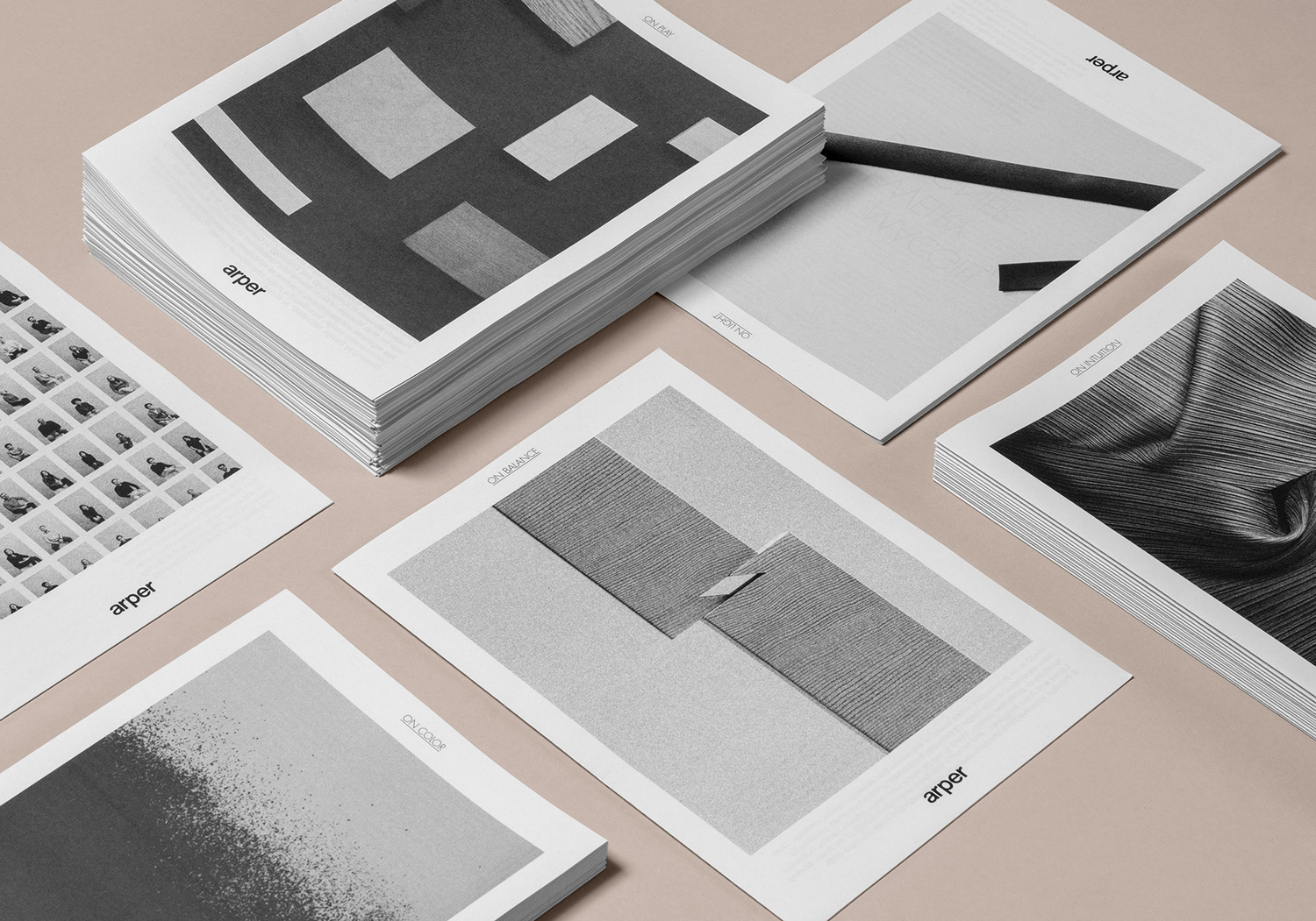 Graphic identity and newsprint by Clase bcn for Italian furniture company Arber