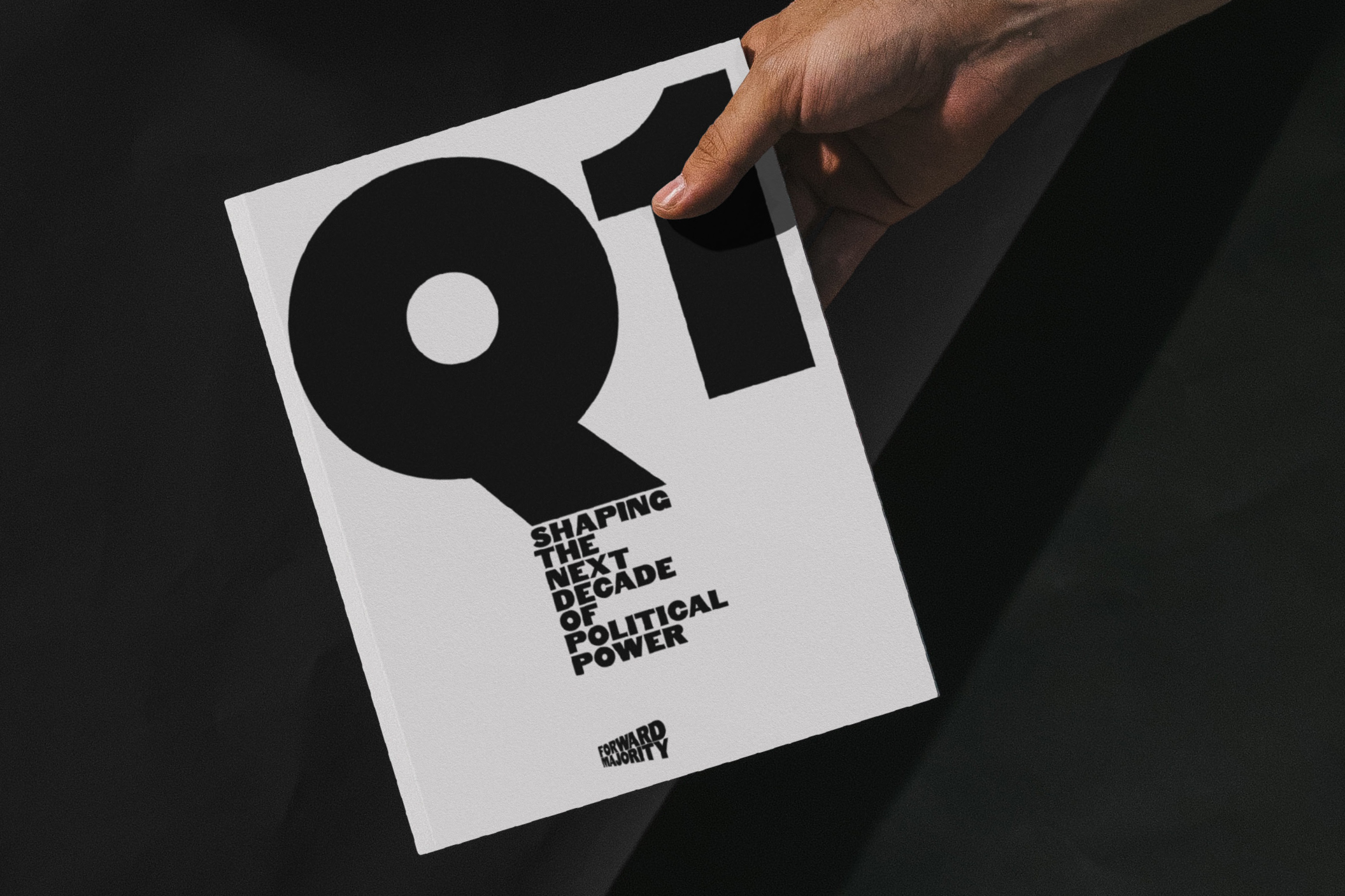 Visual identity and print for political action committee Forward Majority designed by New York-based studio Order