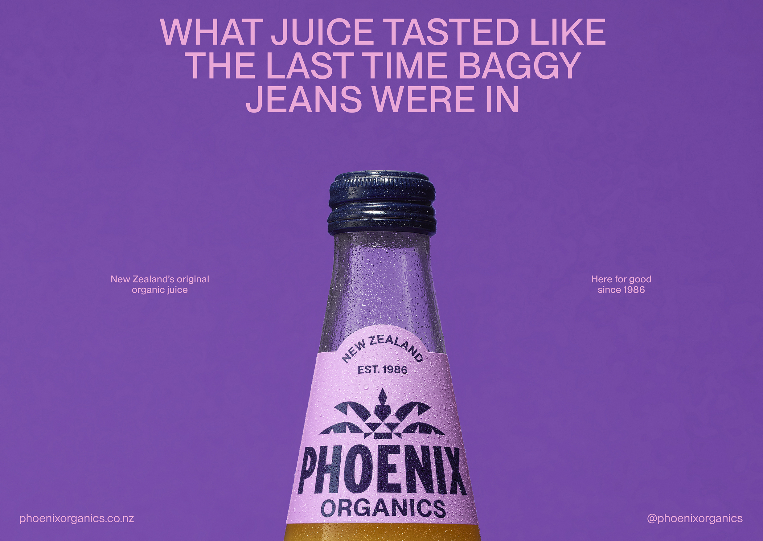 Branding, packaging and tone of voice for New Zealand beverage brand for Phoenix Organics by Marx Design