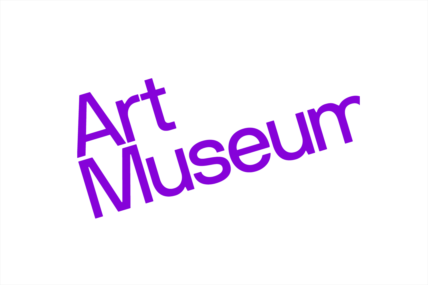 Sans-serif wordmark for Art Museum by Underline Studio