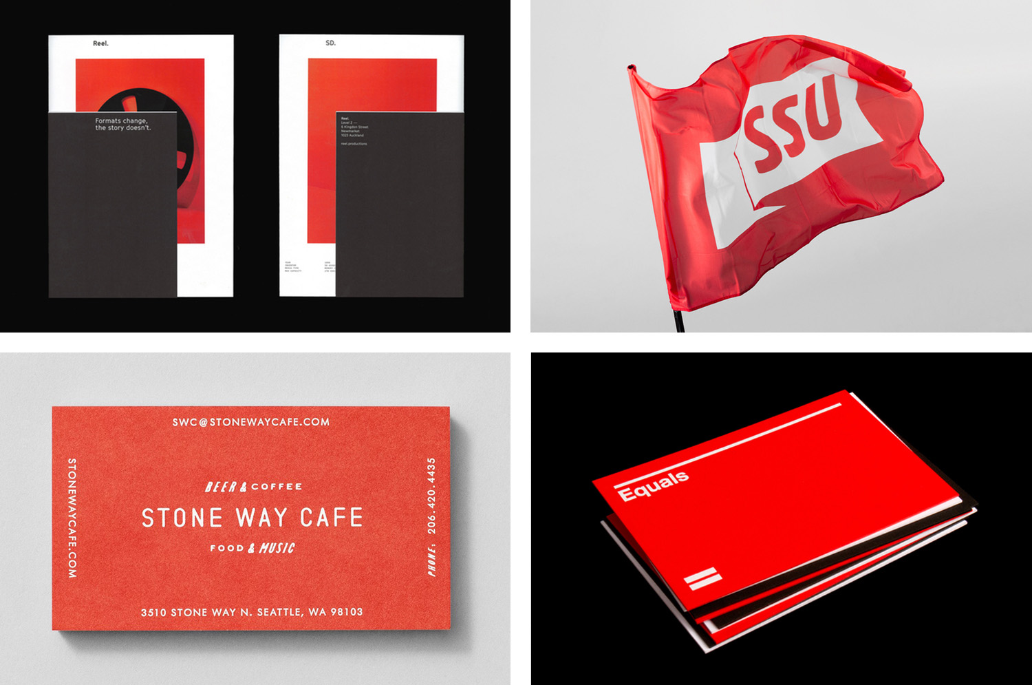 Red in branding, packaging and graphic design