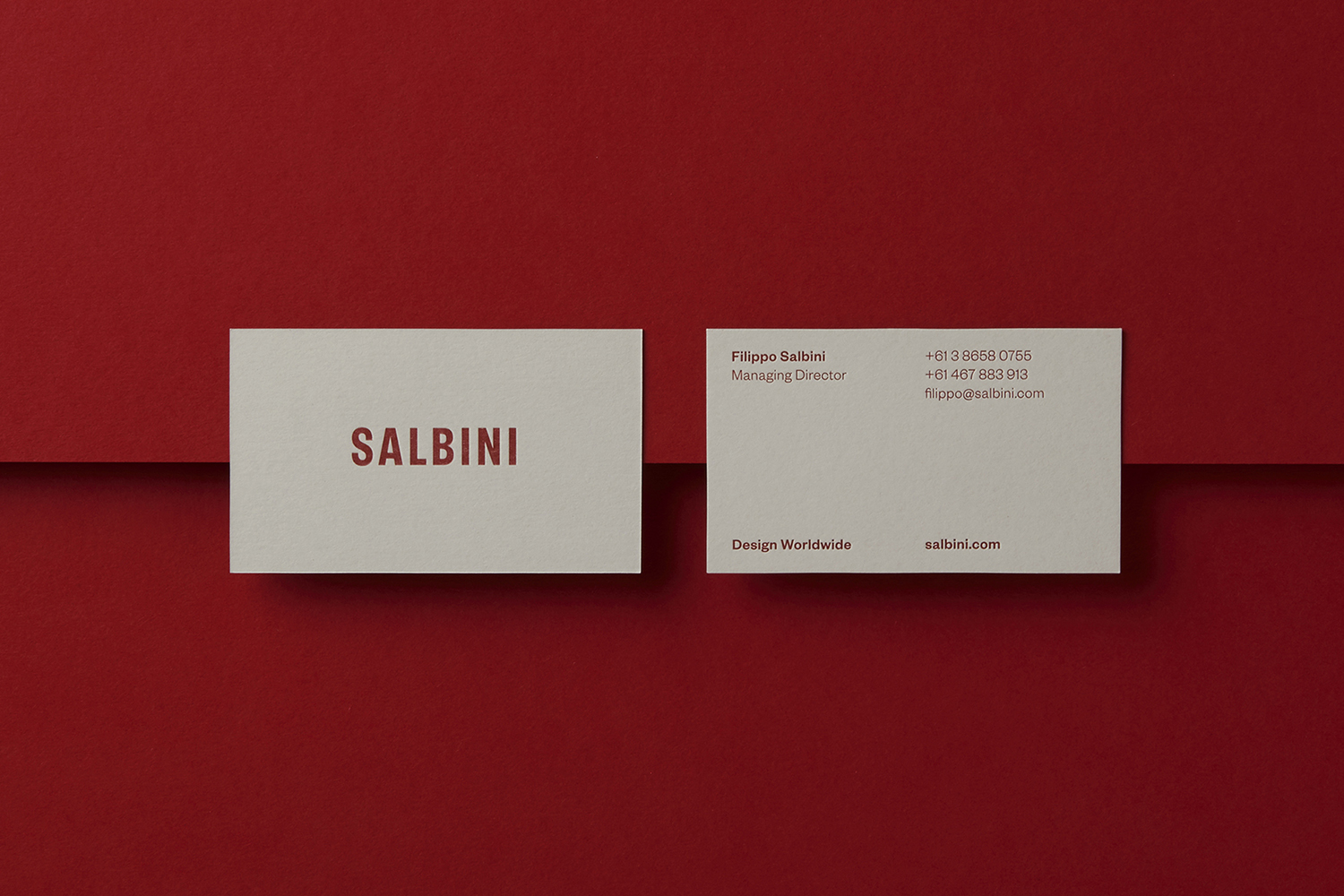Creative Business Cards – Salbini by Studio Brave