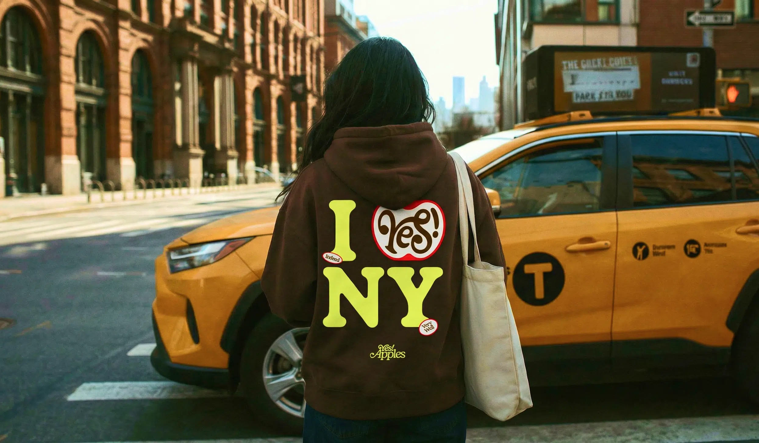 Blurr Bureau Yes Apples branding identity bpo review packaging wordmark logo merch hoodie