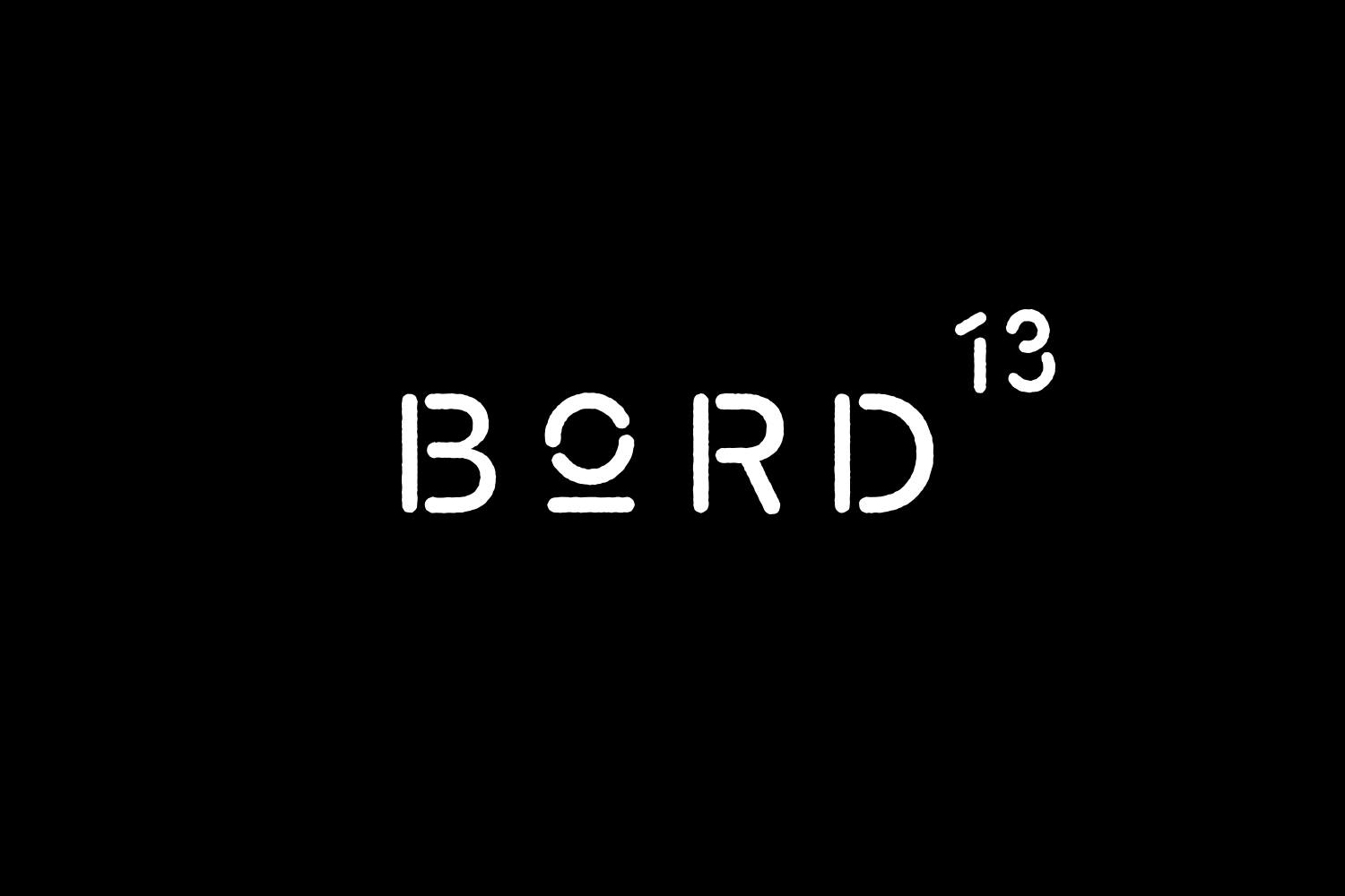Logotype for Malmö restaurant Bord 13 by Swedish graphic design studio Snask