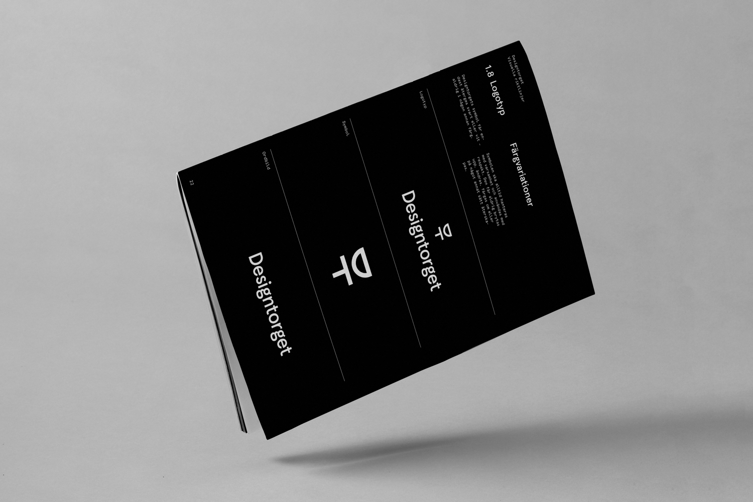 Brand book by Kurppa Hosk for Swedish contemporary furniture, art and design curator and retailer Designtorget