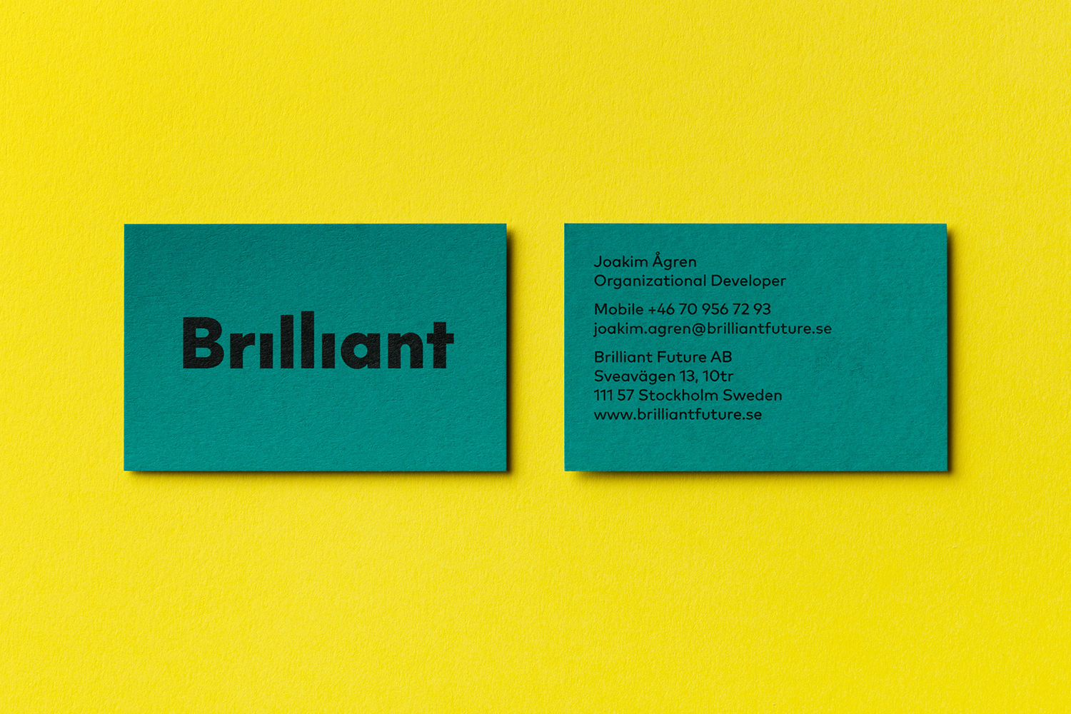 Colourful Business Cards – Brilliant by The Studio