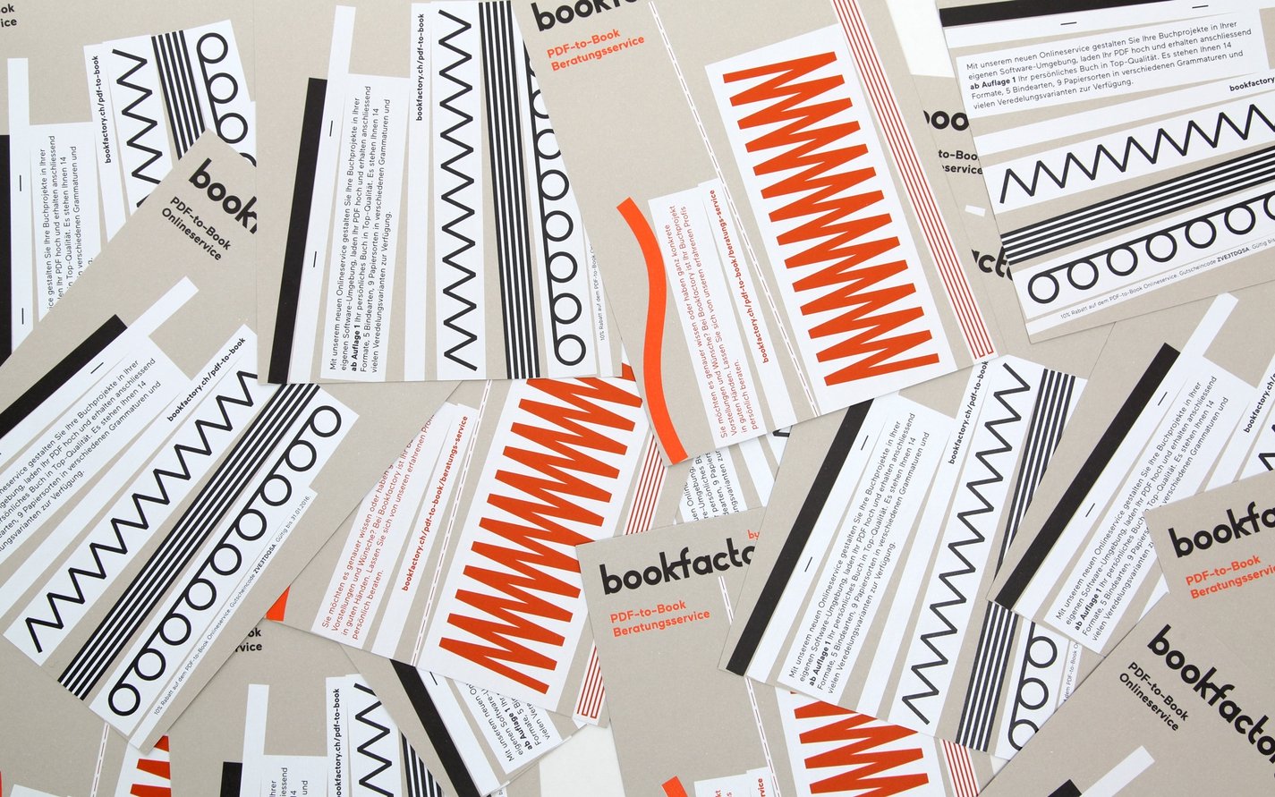 Print for Swiss binding specialists Bubu by graphic design studio Bob Design