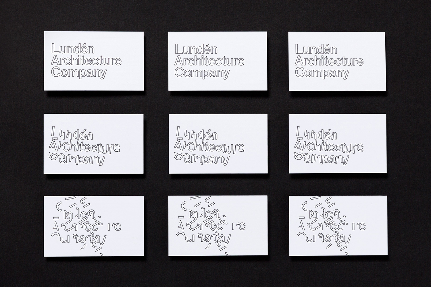 Architect Business Cards – Lundén Architecture Company by Tsto