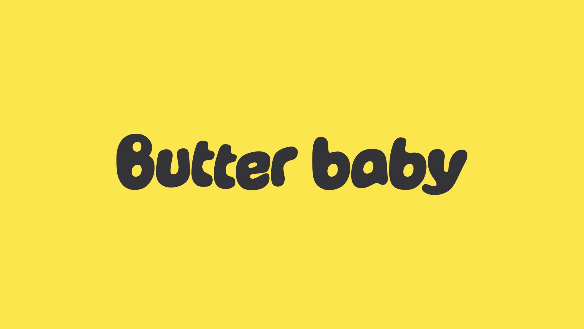 Butter Baby branding wordmark mascot design by Universal Favourite