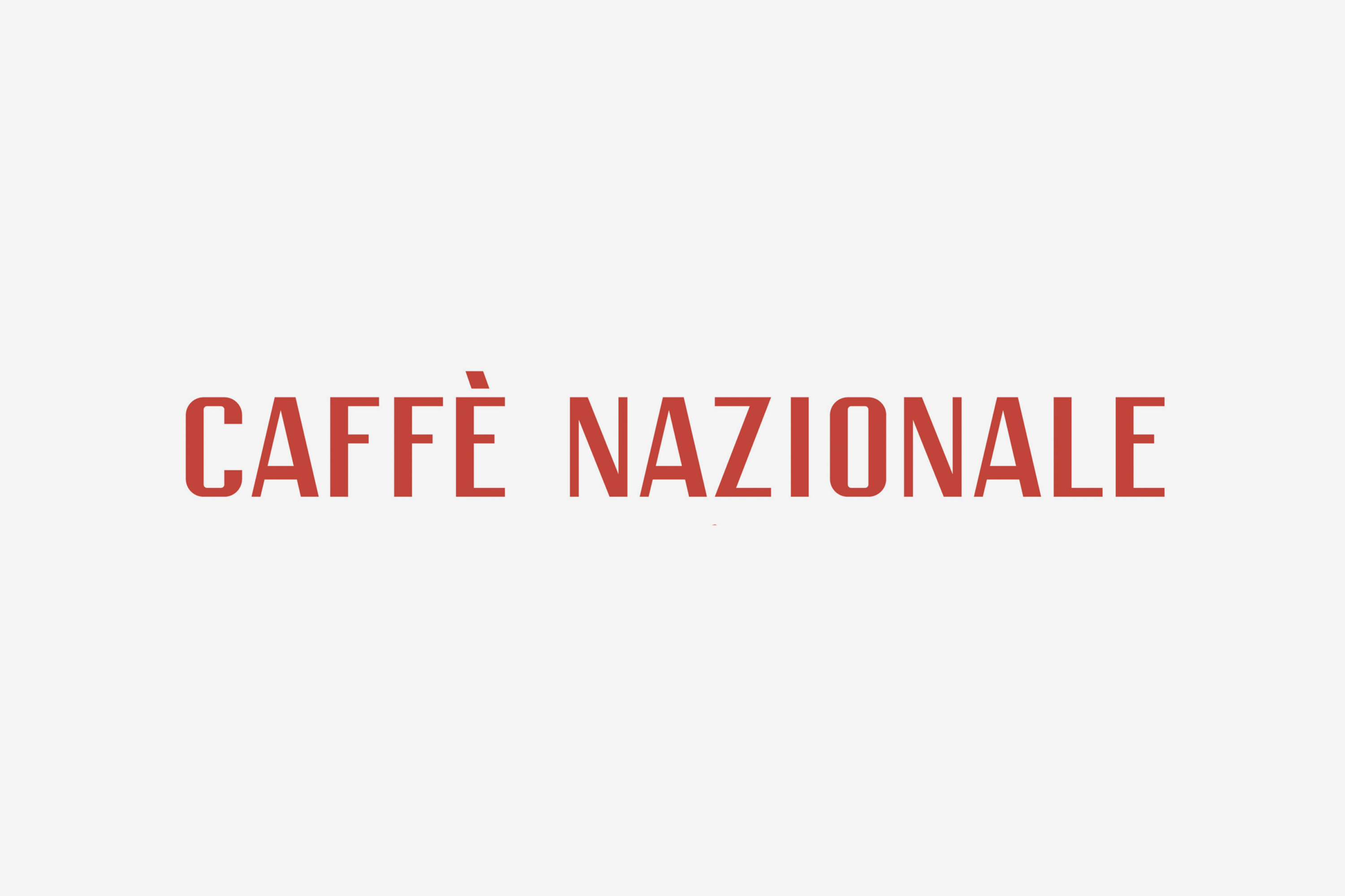 CaffeNazionale Studio Mut branding identity logo wordmark BPO review box pack design