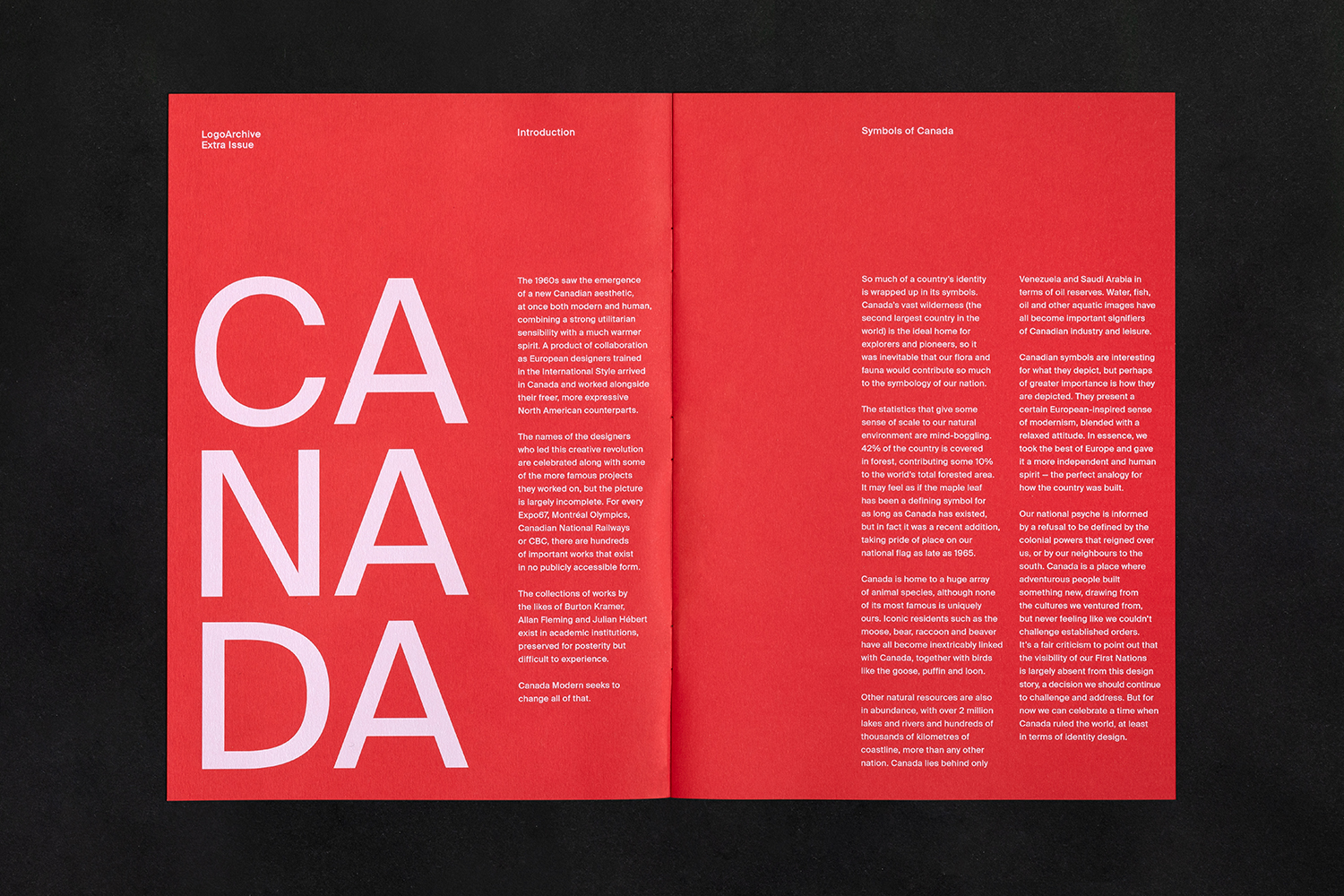 LogoArchive Extra Issue – Canada Modern. Designer / Editor Blair Thomson. Photo: Pip hyper Photography