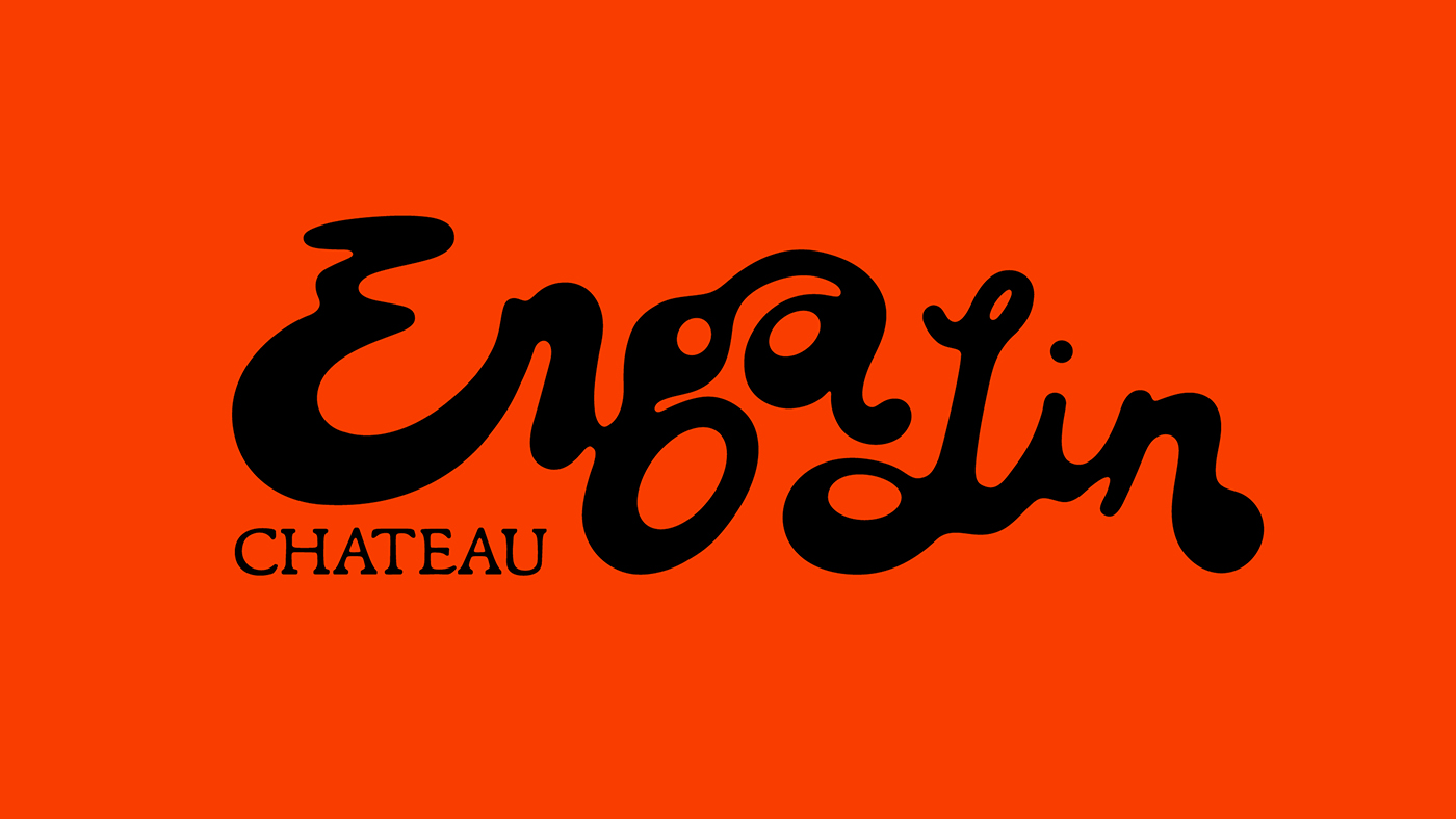 Chateau Engalin Pentagram brand identity design bpo review logo wordmark typography