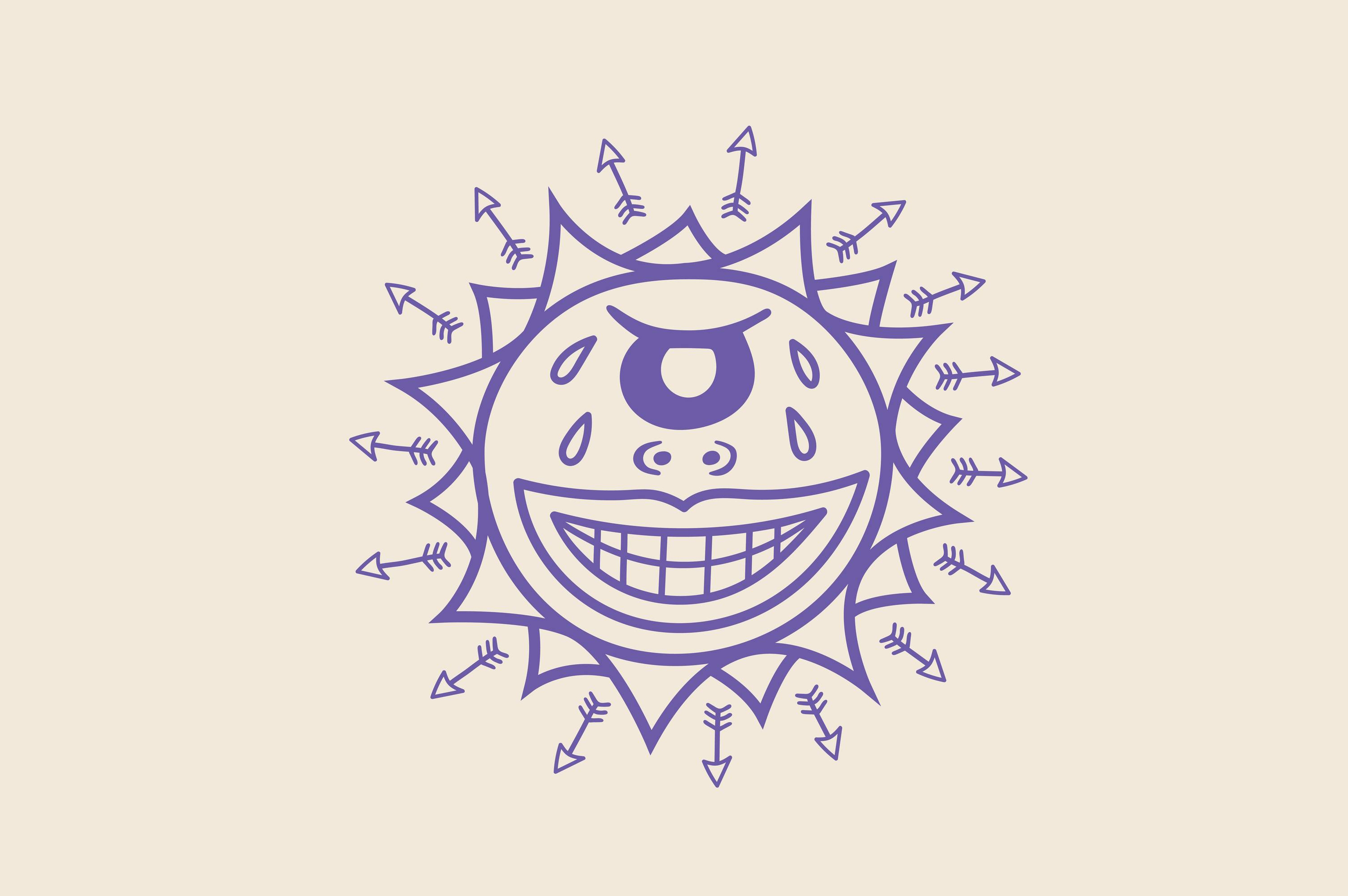 Evil Ray Seachange branding identity design illustration sun