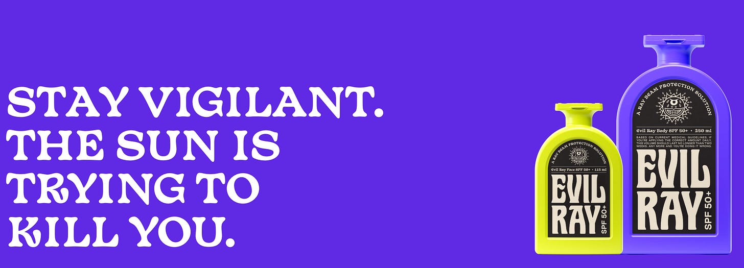 Evil Ray Seachange branding identity design illustration wordmark logo bpo review copywriting banner