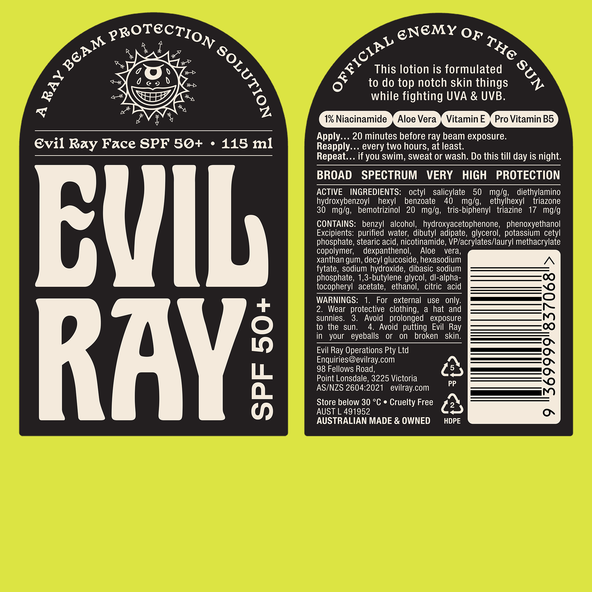 Evil Ray Seachange branding identity design illustration wordmark logo bpo review label