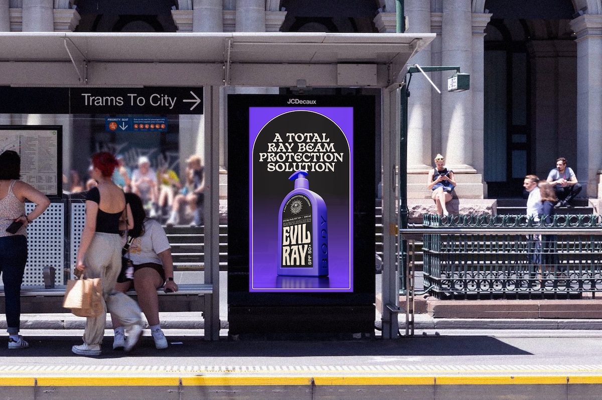 Evil Ray Seachange branding identity design illustration wordmark logo bpo review ooh