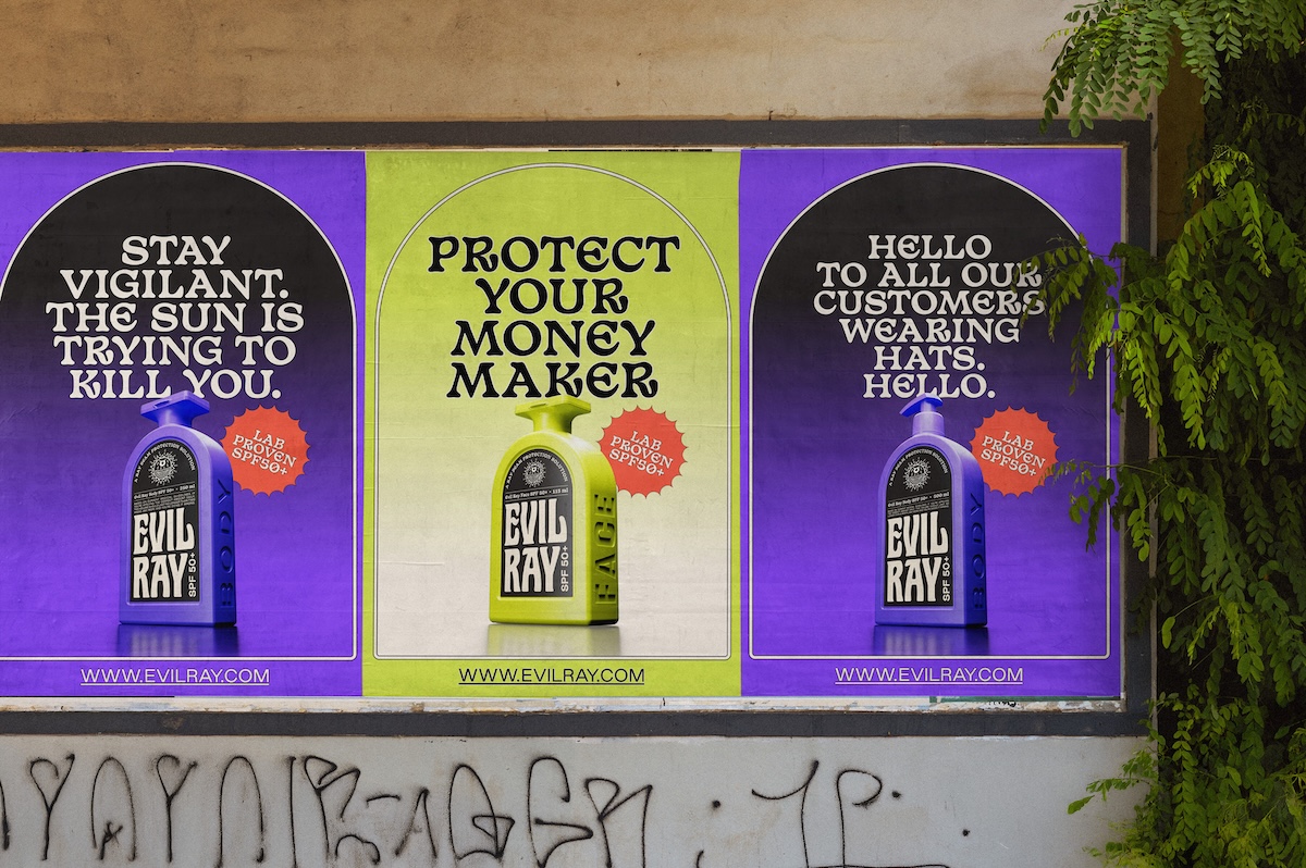 Evil Ray Seachange branding identity design illustration wordmark logo bpo review posters