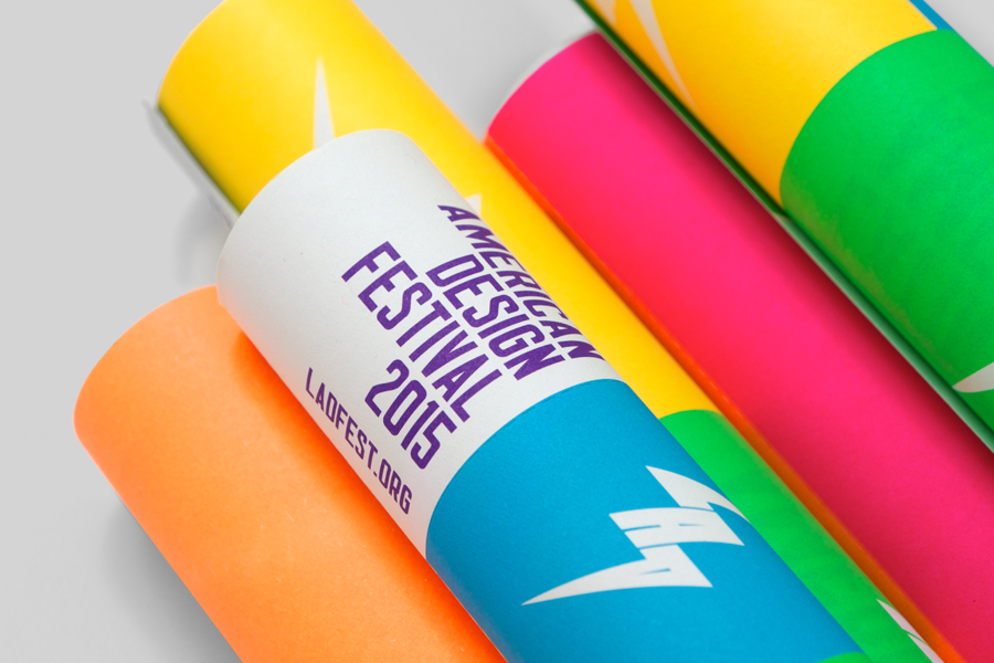 Fluorescent Colour In Branding Design – Latin American Design Festival by IS Creative Studio