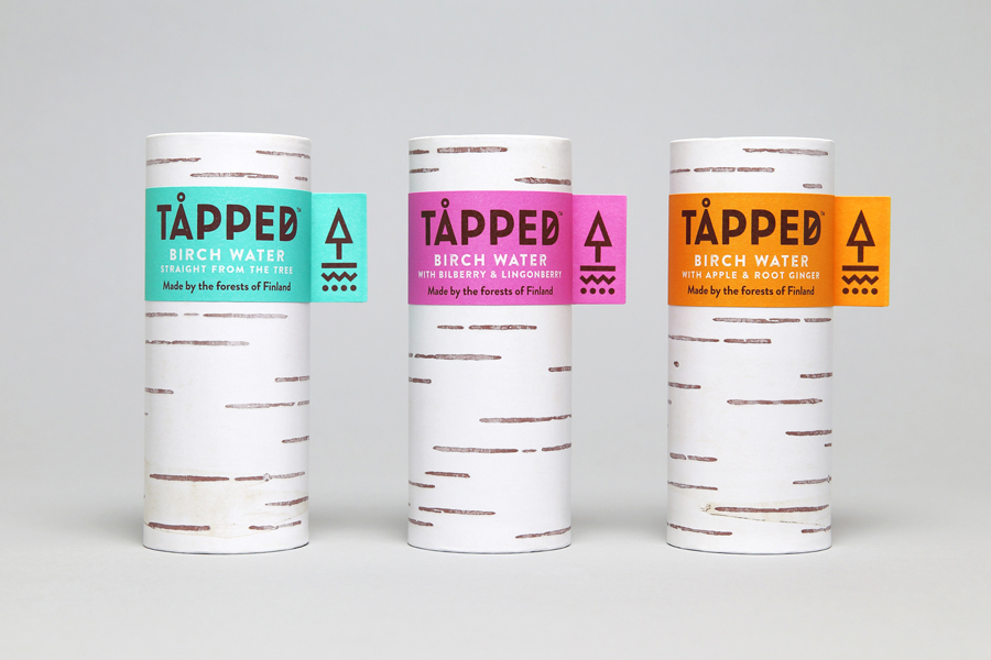 Fluorescent Colour In Package Design – Tapped Birch Water by Horse