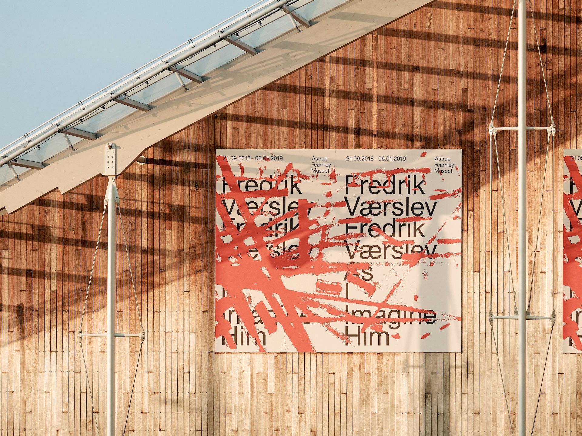 Graphic identity design by Zak Group for Norwegian artist Fredrik Værslev coinciding with the exhibition Fredrik Værslev As I Imagine Him