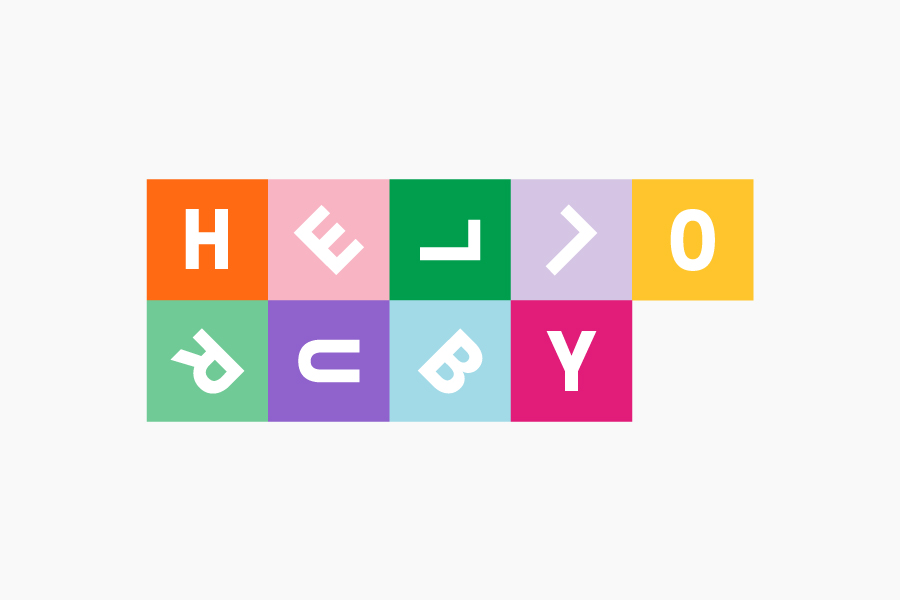 Logo by graphic design studio Kokoro & Moi for popular children's computing brand Hello Ruby