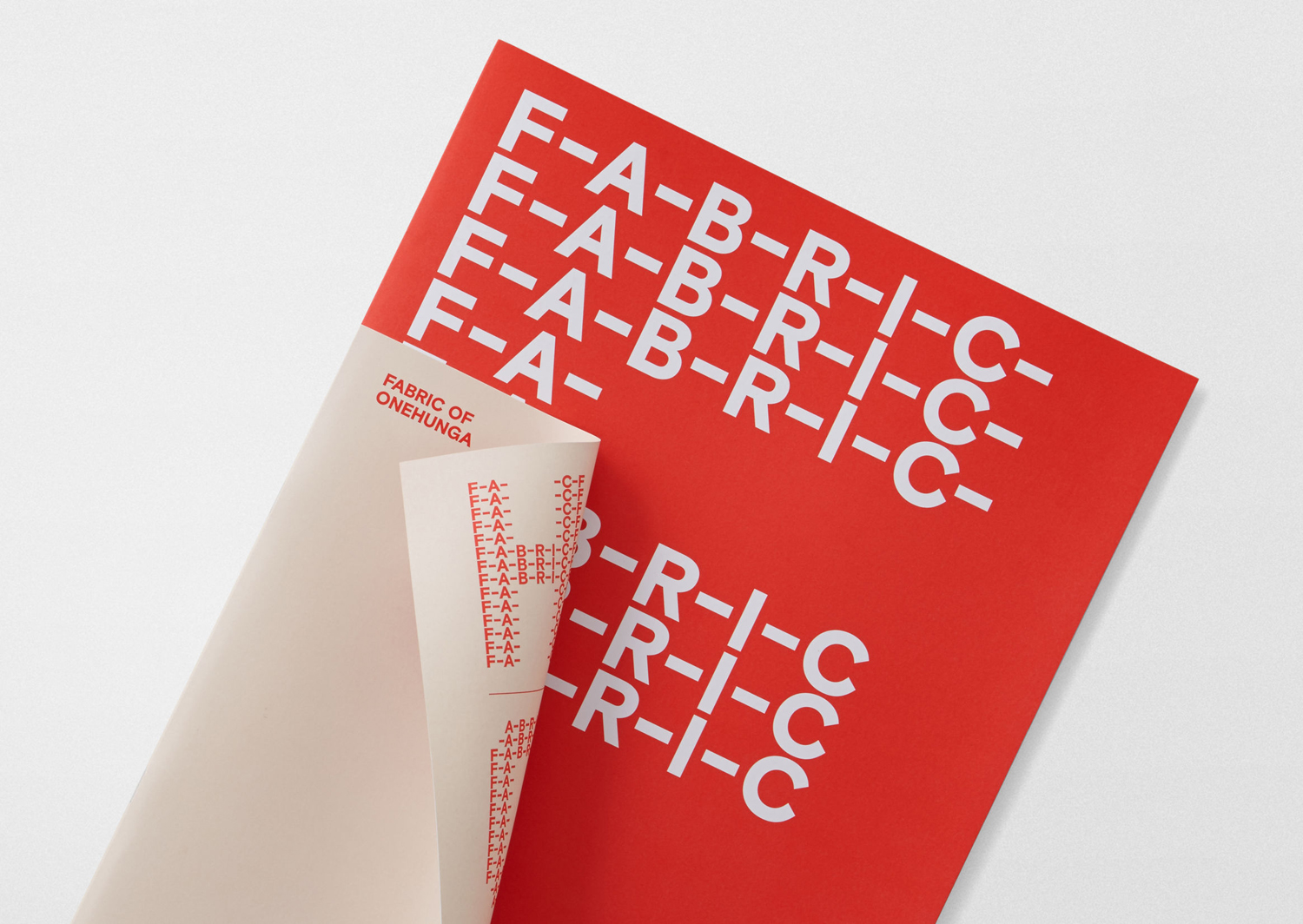 Inserts in Print – Fabric of Onehunga by Richards Partners, New Zealand