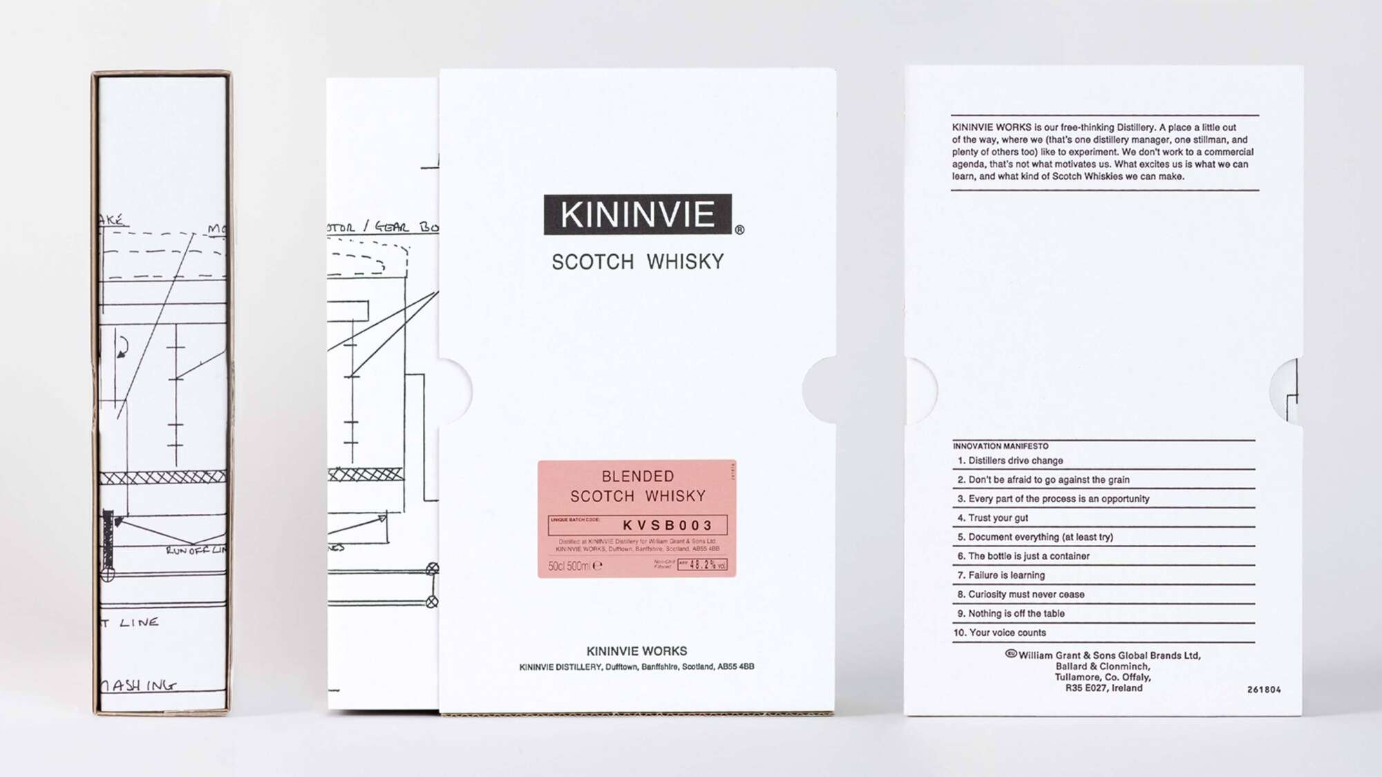 Kininvie Here Design Branding Packaging Whisky Triple Pack BPO