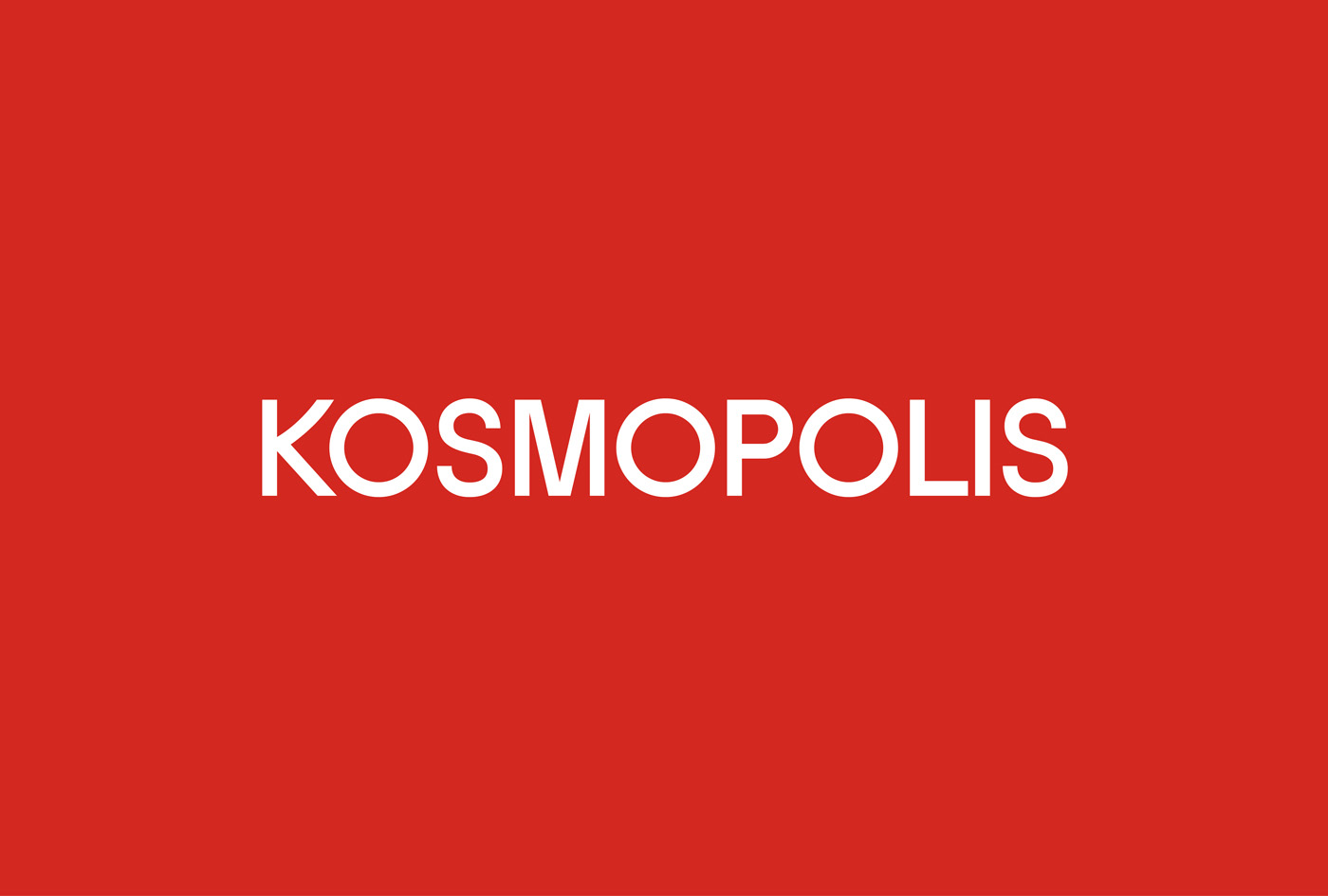 Logotype by Hey for Barcelona literature festival Kosmopolis