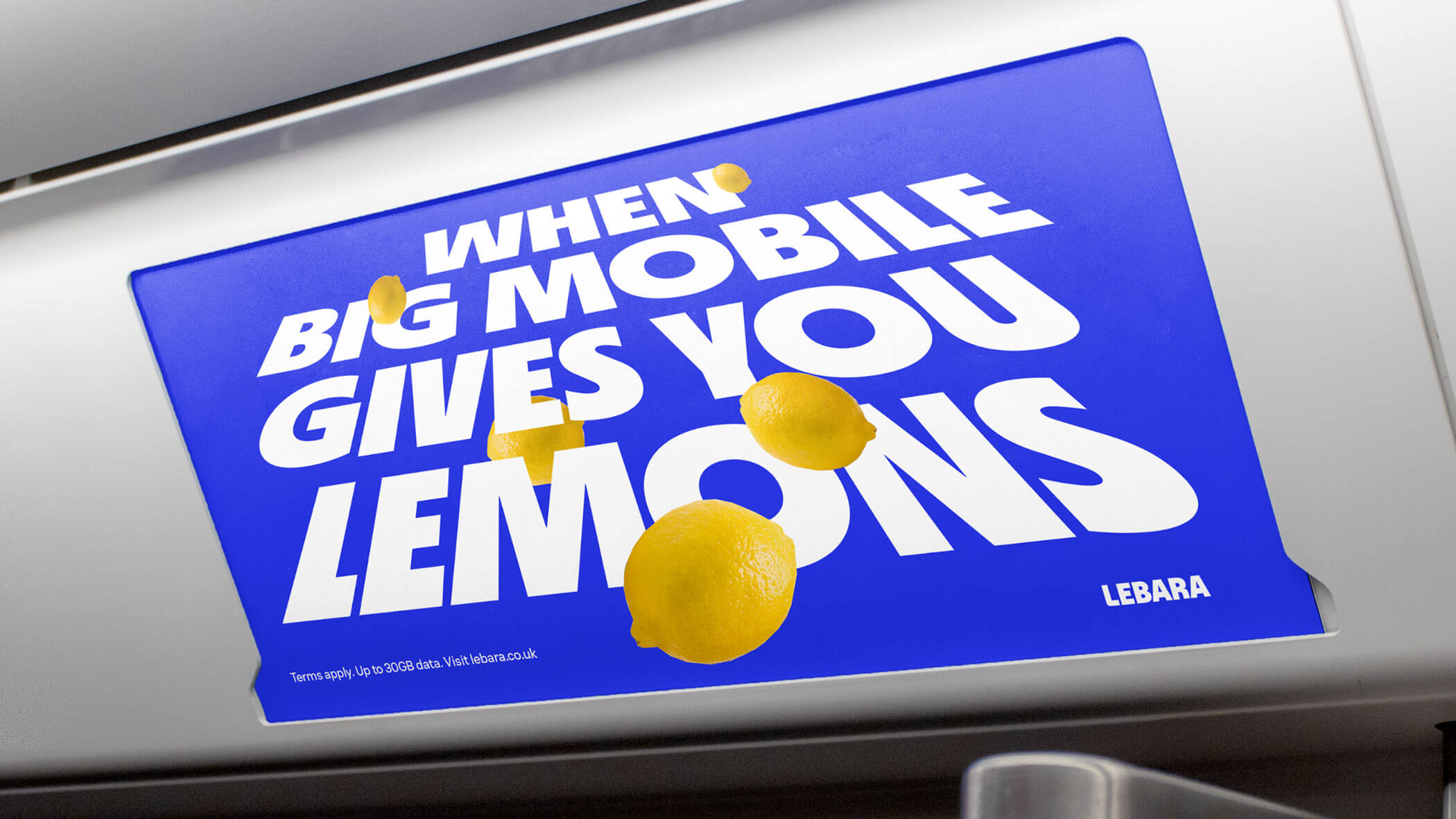 Lebara Verve Agency branding identity design bpo review wordmark logo poster Lemons