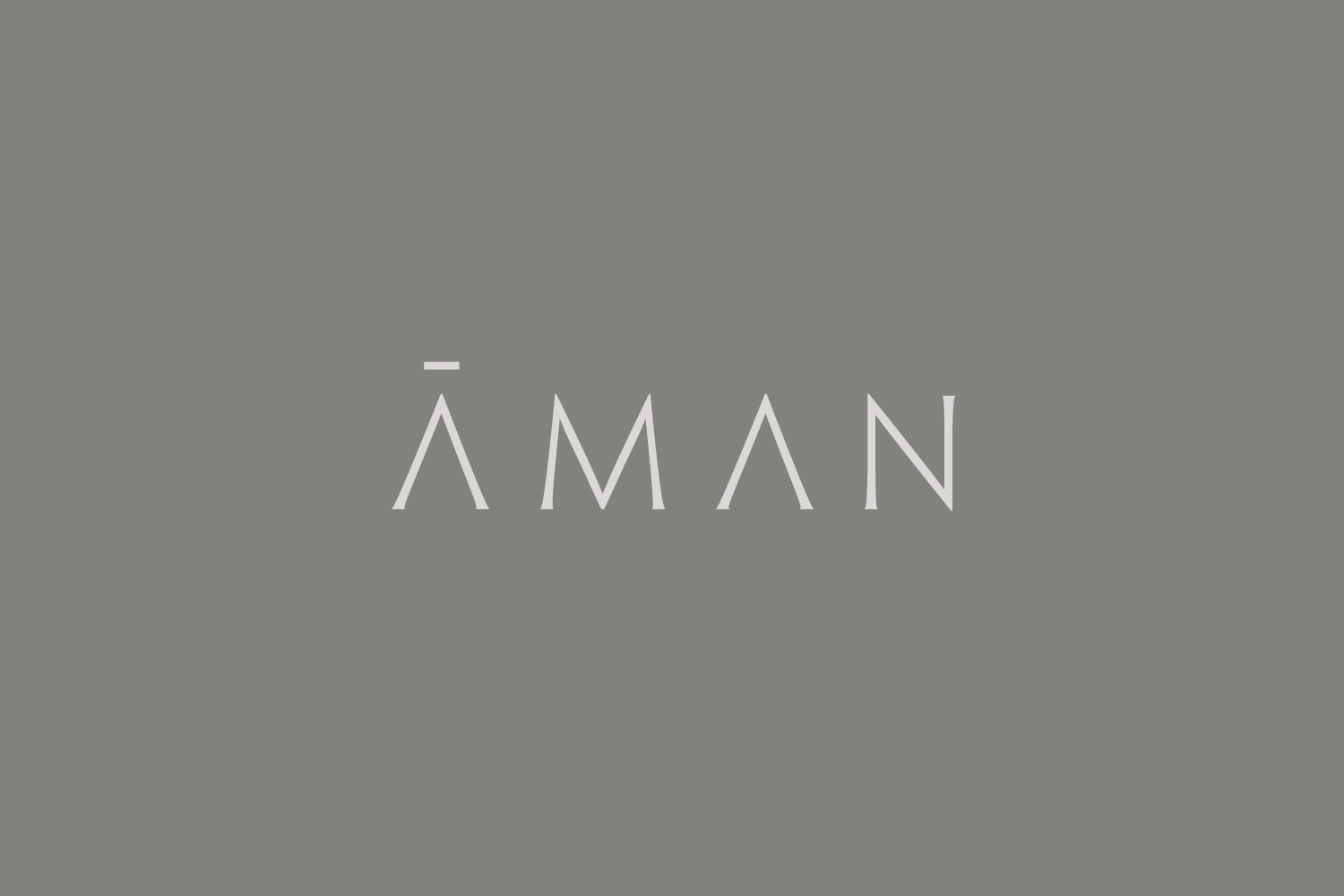 Creative Logotype Gallery & Inspiration: Aman by Construct, United Kingdom