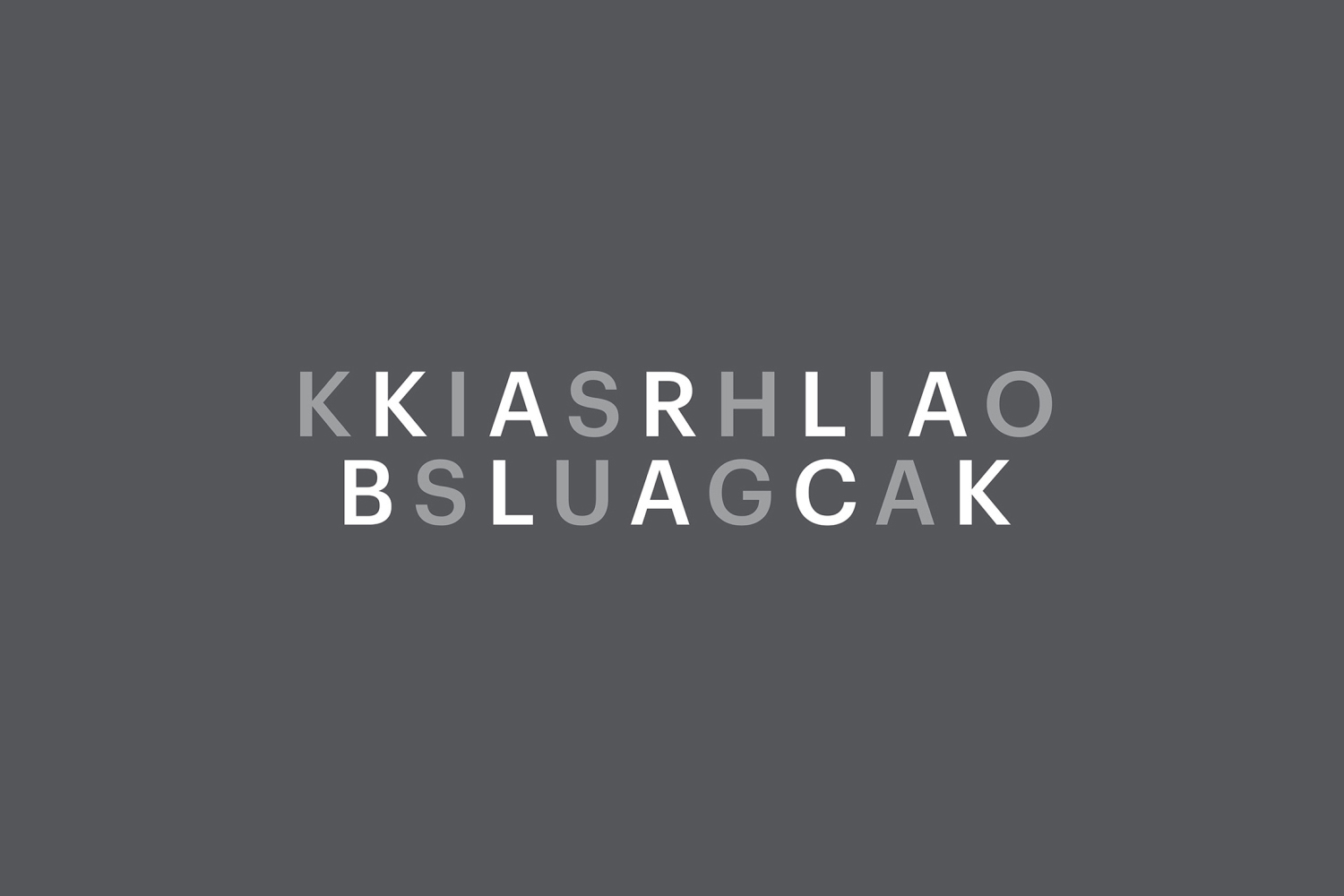 Creative Logotype Gallery & Inspiration: Karla Black + Kishio Suga: A New Order by O Street, UK