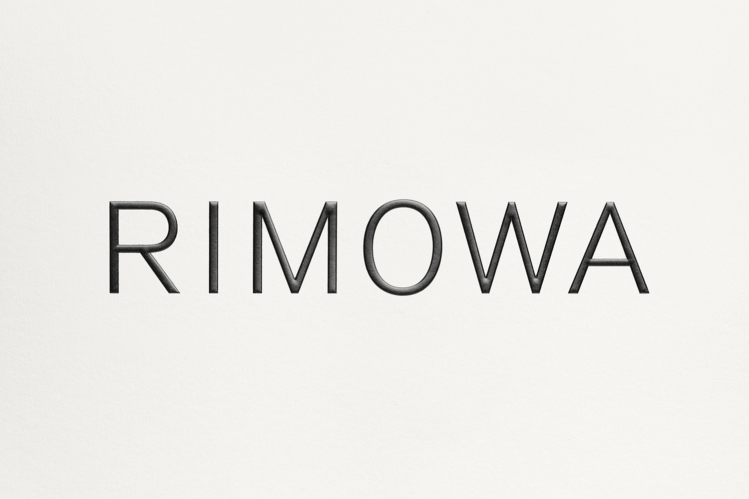 Wordmark designed by Bureau Borsche & Commission studio for functional luxury luggage manufacturer Rimowa