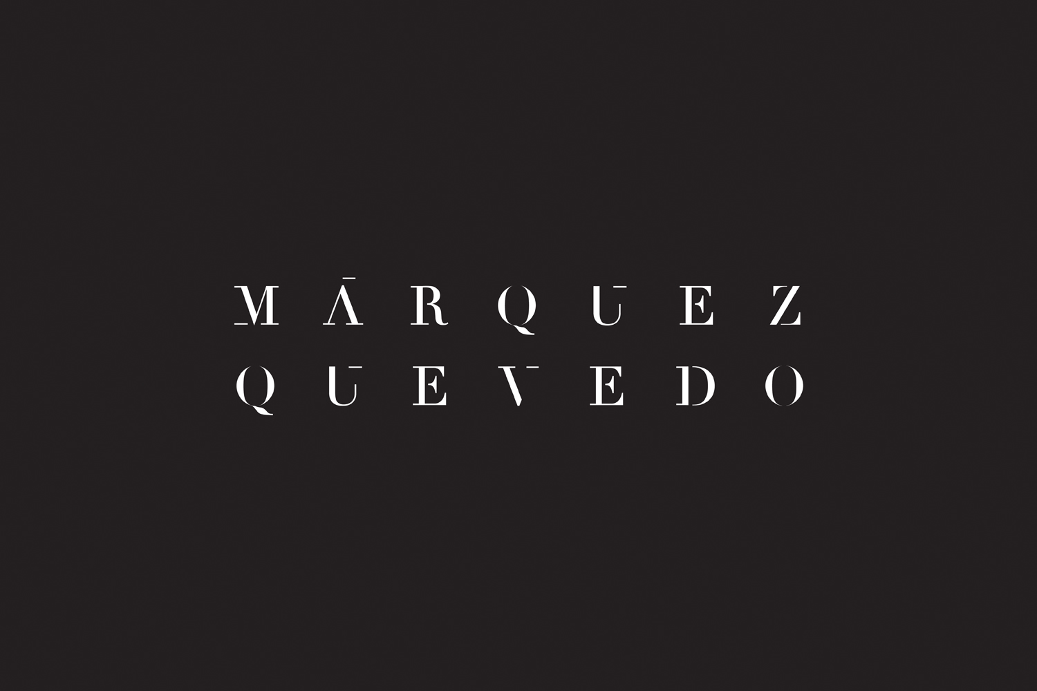 Logotype for Mexican architectural studio Marquez Quevedo by La Tortillería