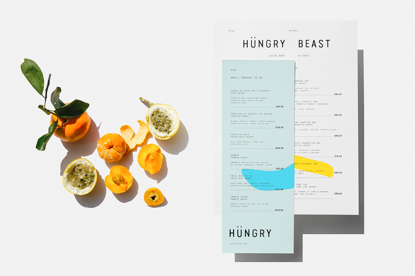 Menu Design – Hüngry Beast by Savvy, Mexico