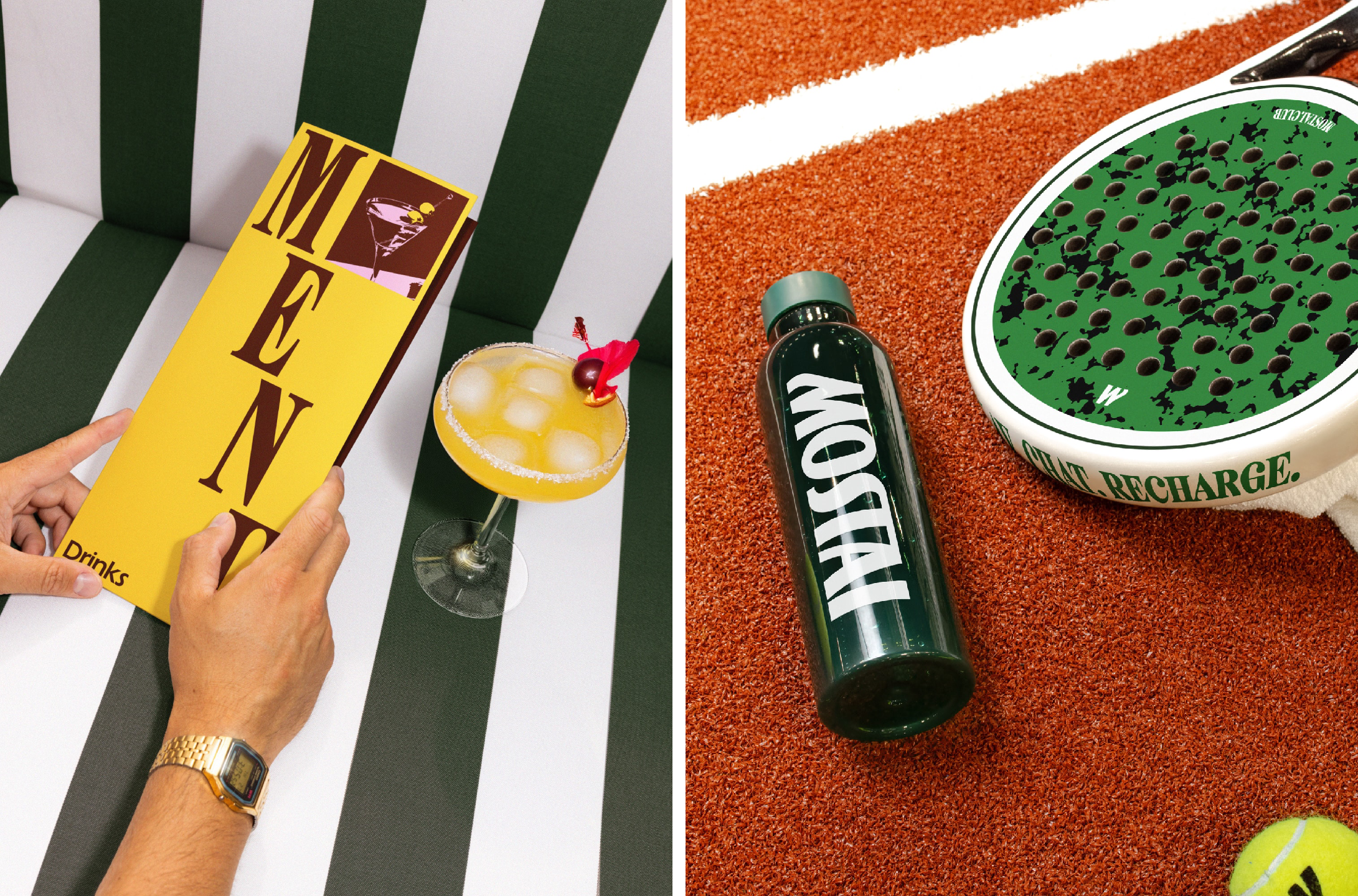 Mostai padel club logo brand identity wordmark Andstudio bpo review 