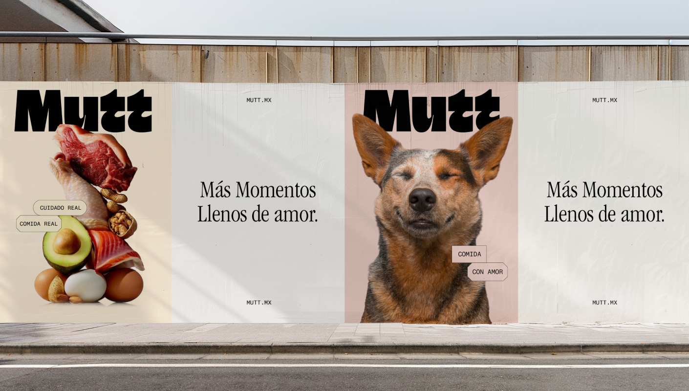 Mutt branding logo packaging typography by Brands & People
