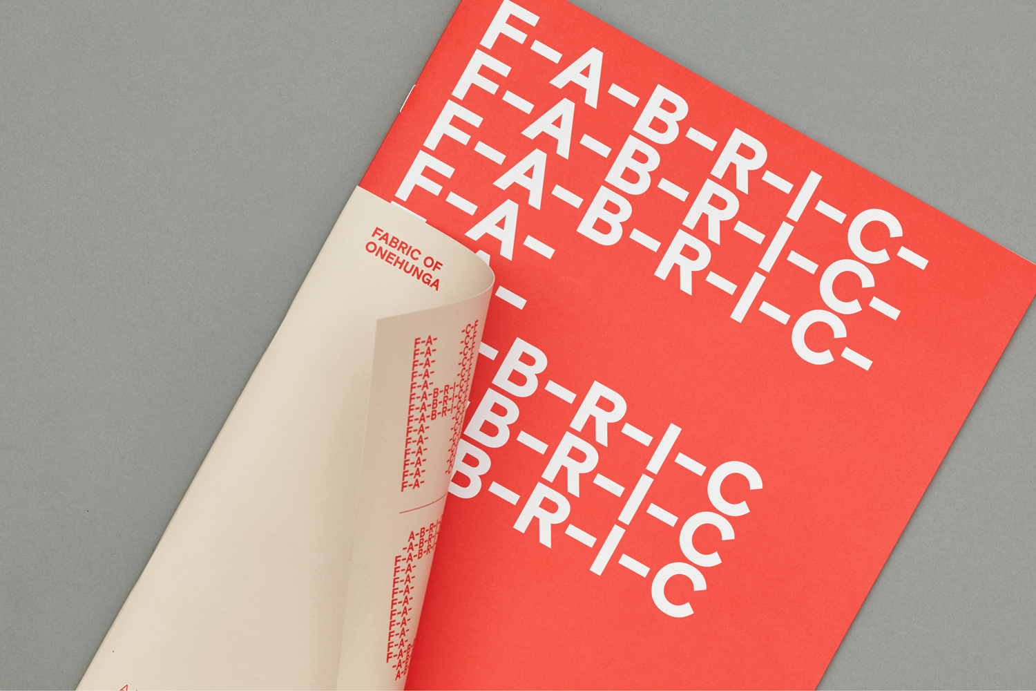 New Zealand Design & Branding – Fabric of Onehunga by Richards Partners, New Zealand