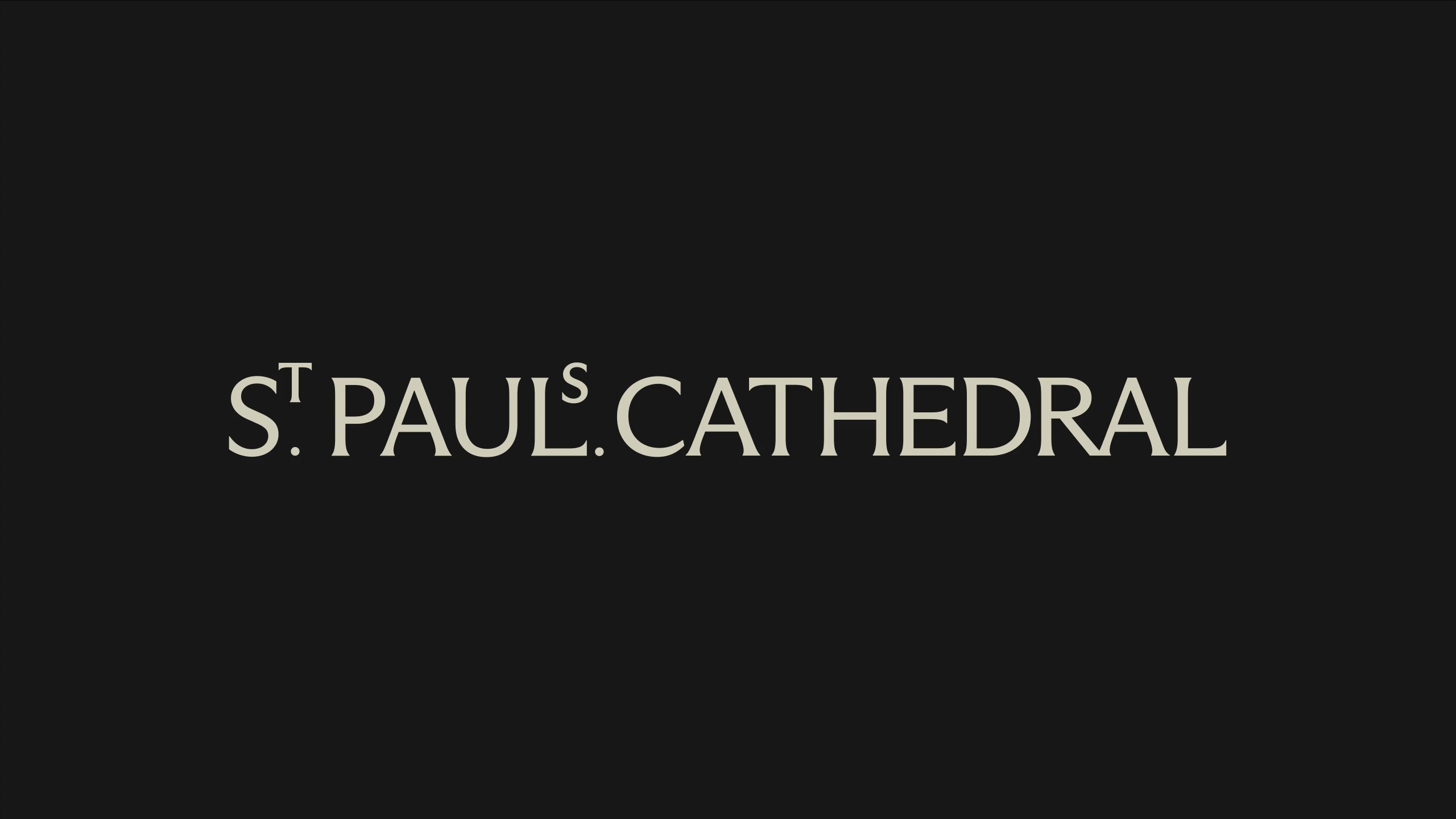 Pentagram St Pauls Cathedral identity design bpo review logo black and white