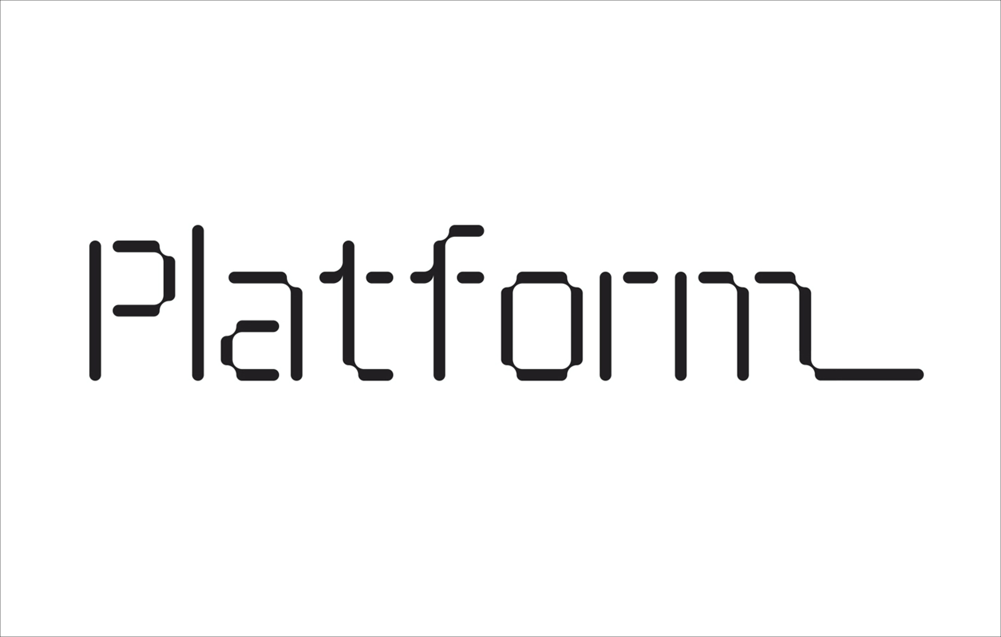 Logotype designed by Pentagram for not-for-profit organisation Platform